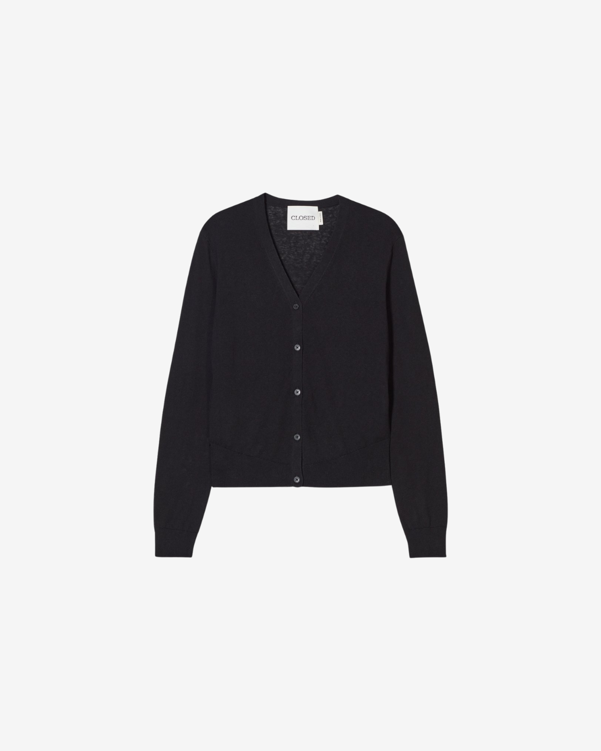 V cardigan long sleeve black