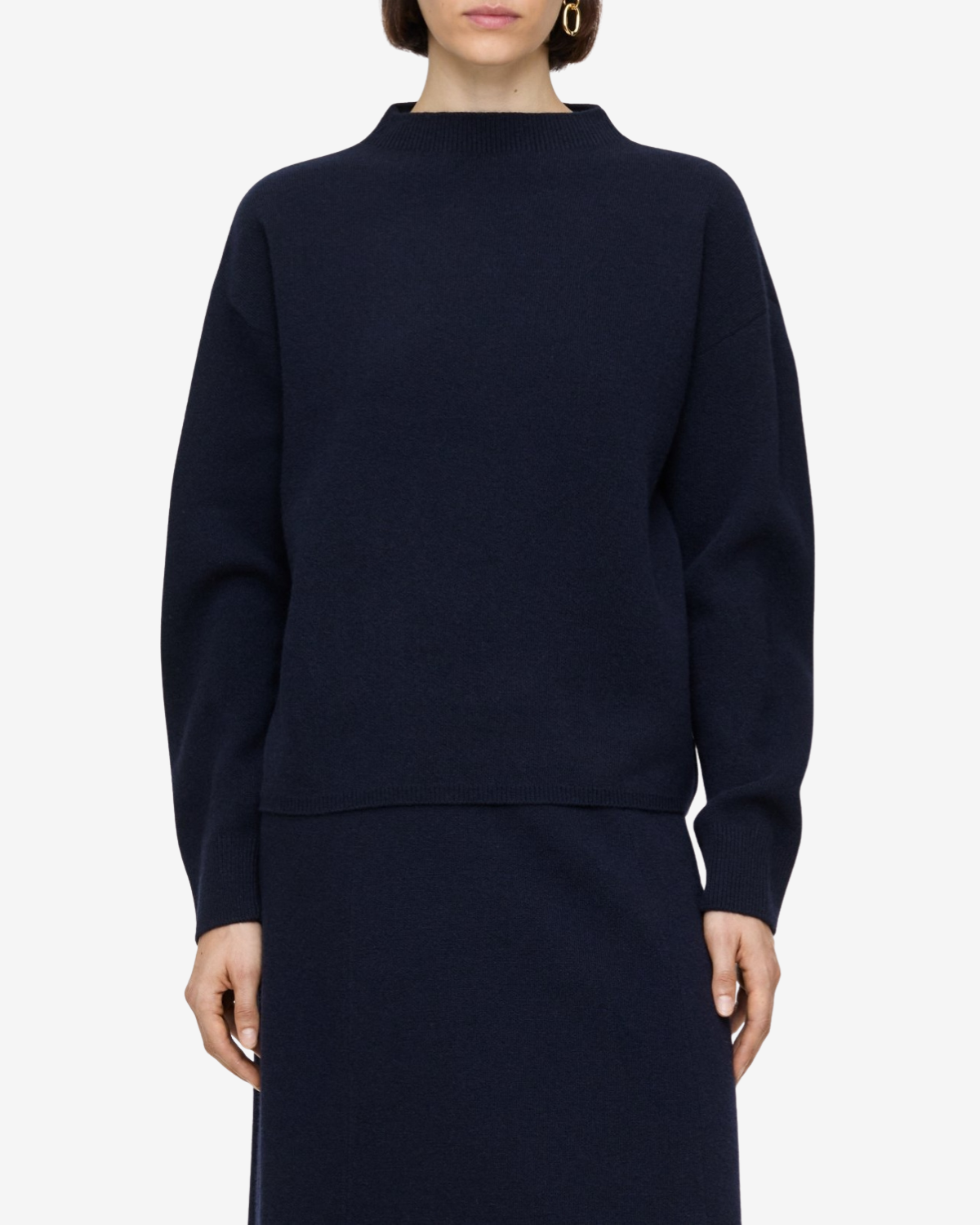 Straight neck long sleeve  Dark night