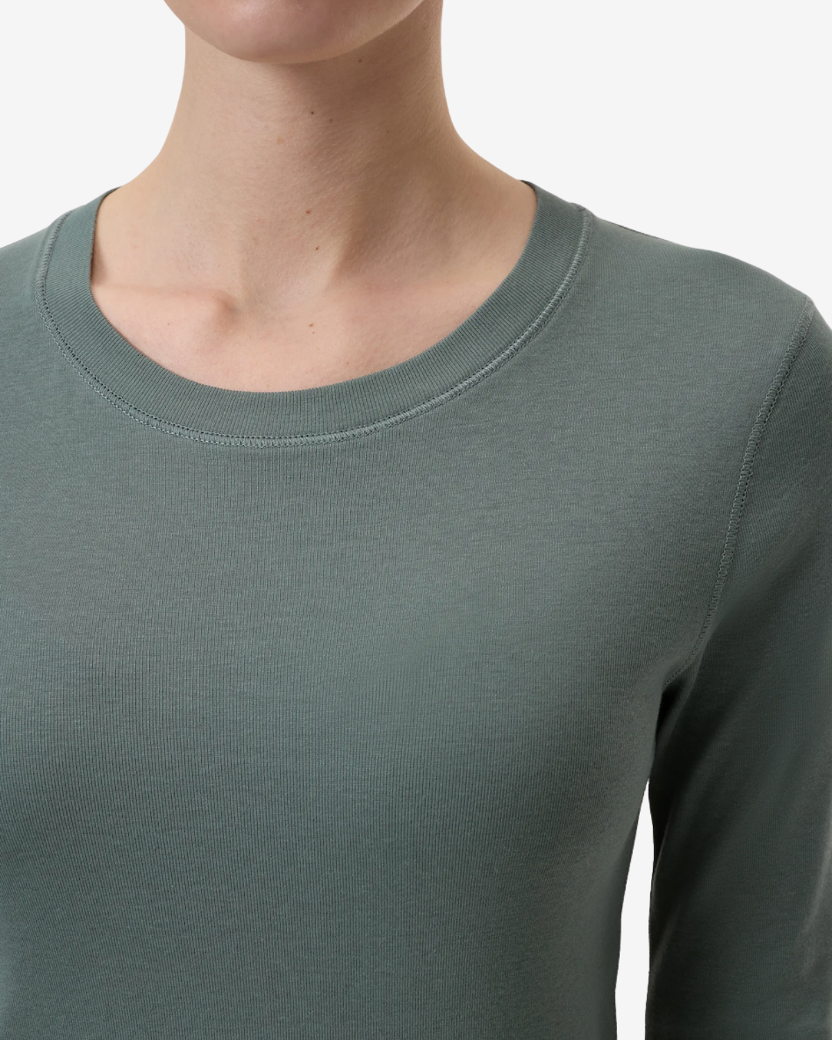 crewneck longsleeve Faded green