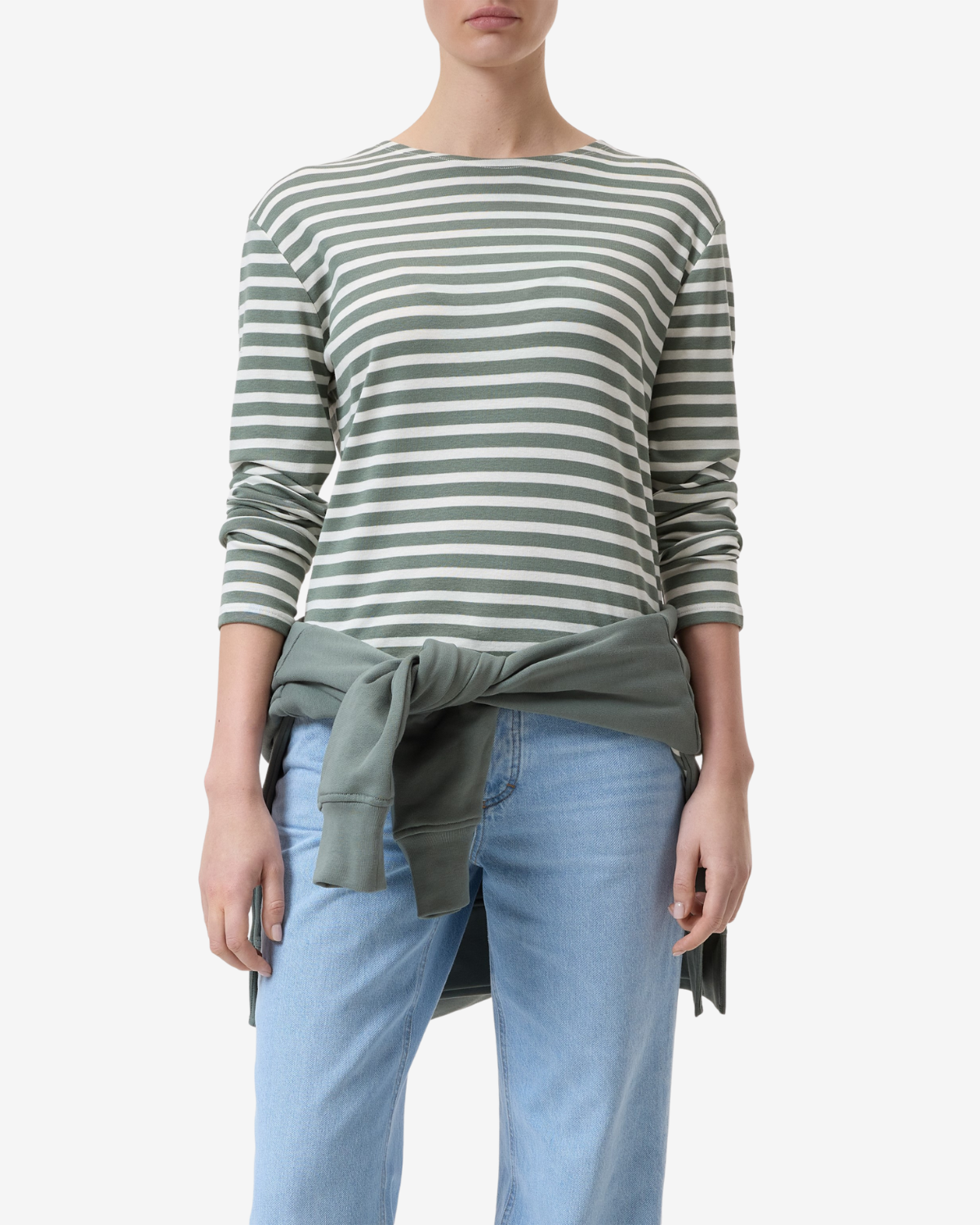 Basic longsleeve Faded green