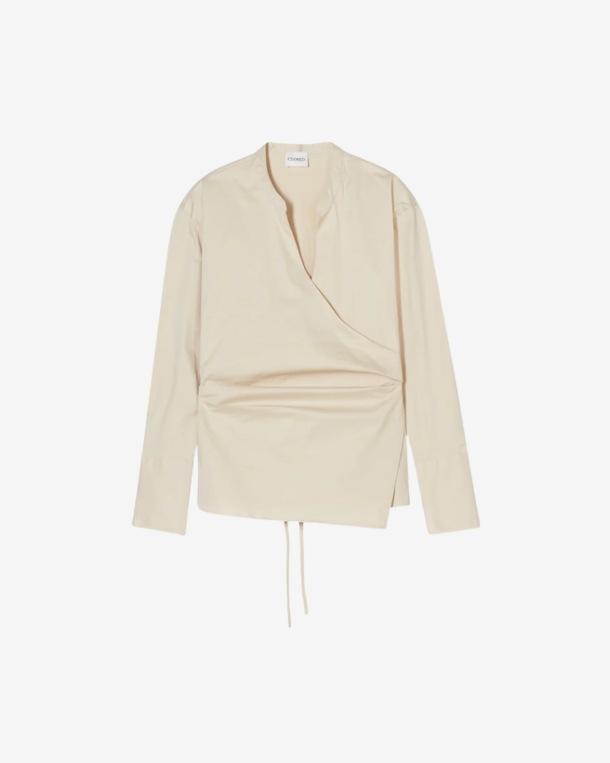 Wrapped blouse Dune beige