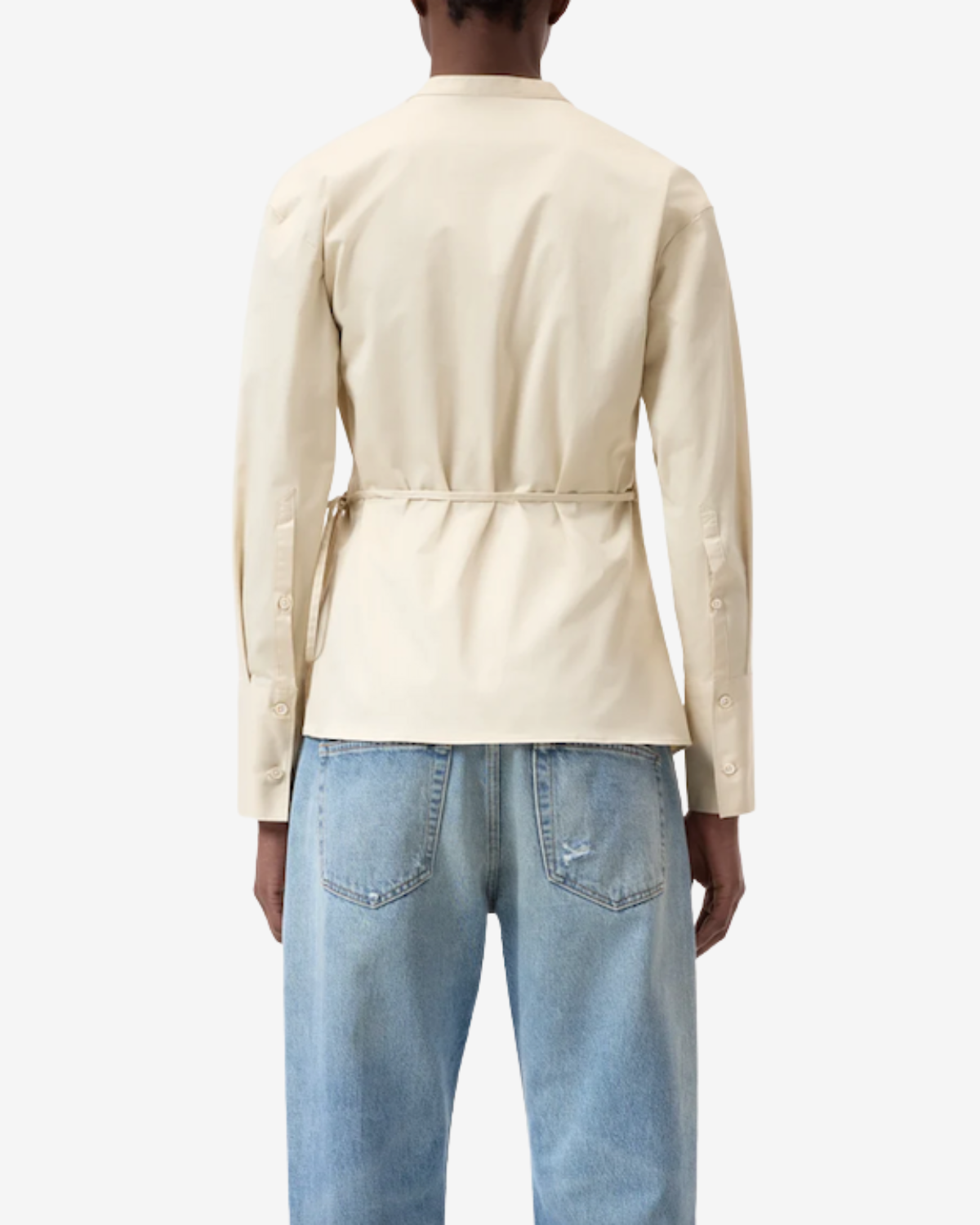 Wrapped blouse Dune beige