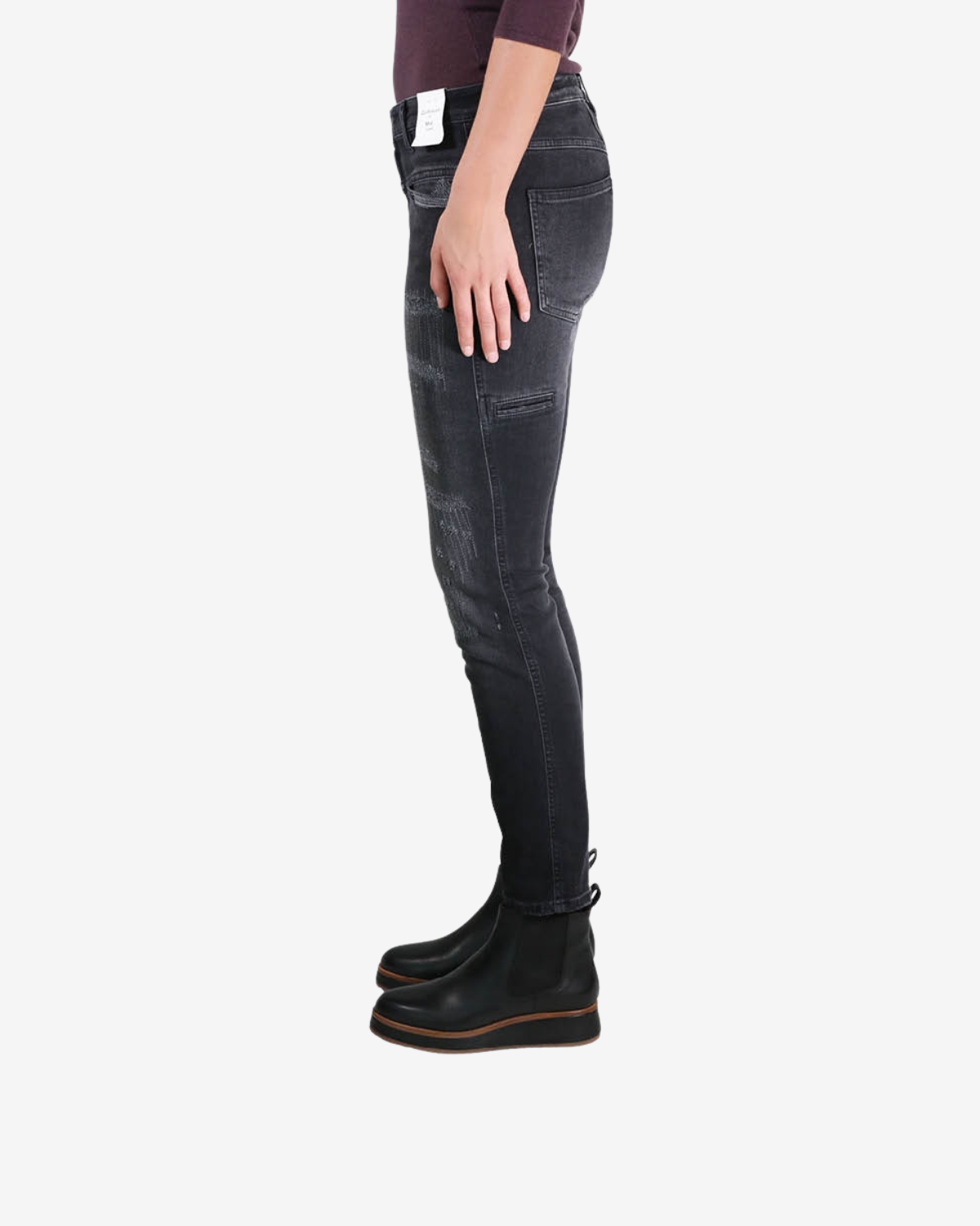 Cropped Worker Zwart