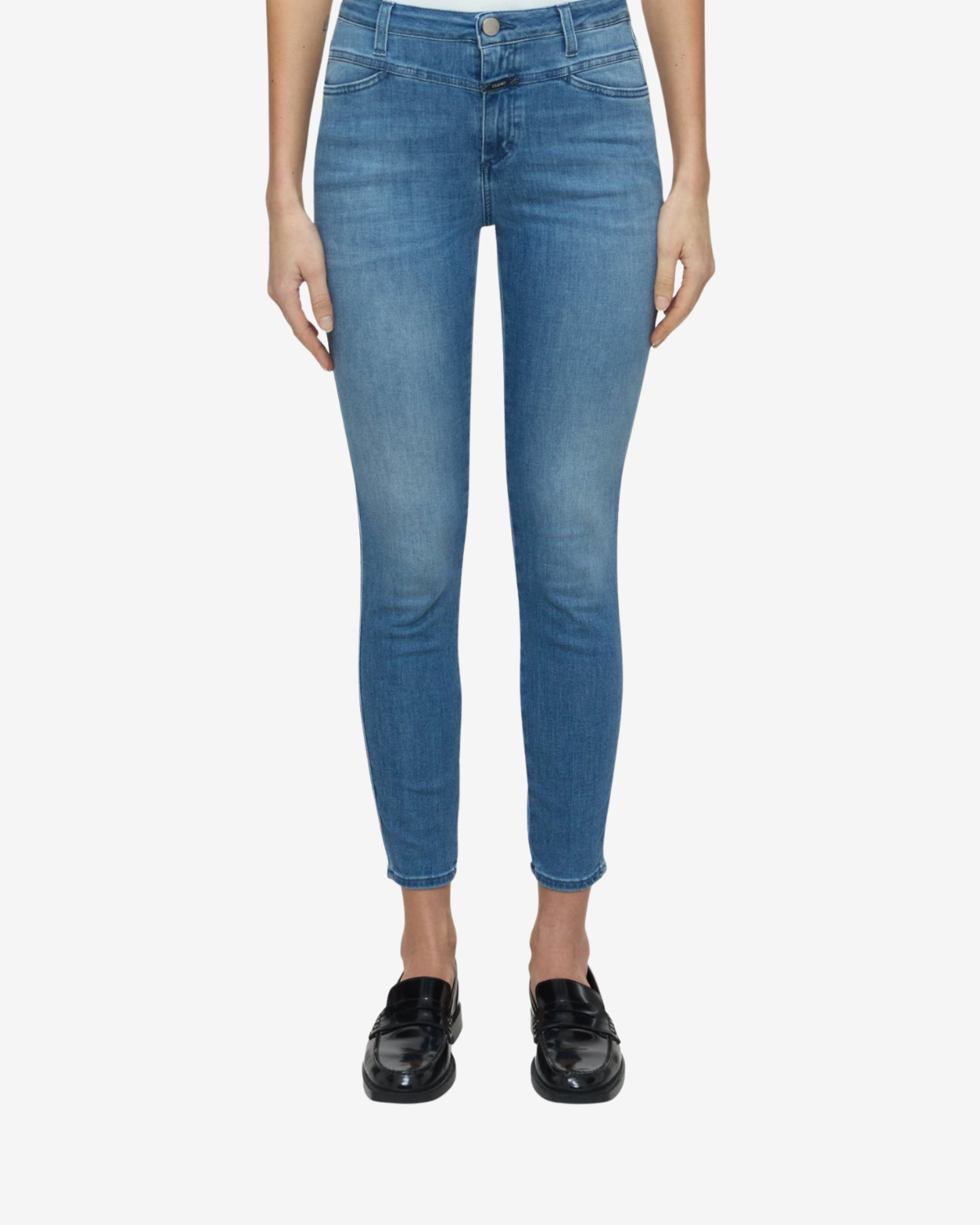 Skinny pusher  Mid blue