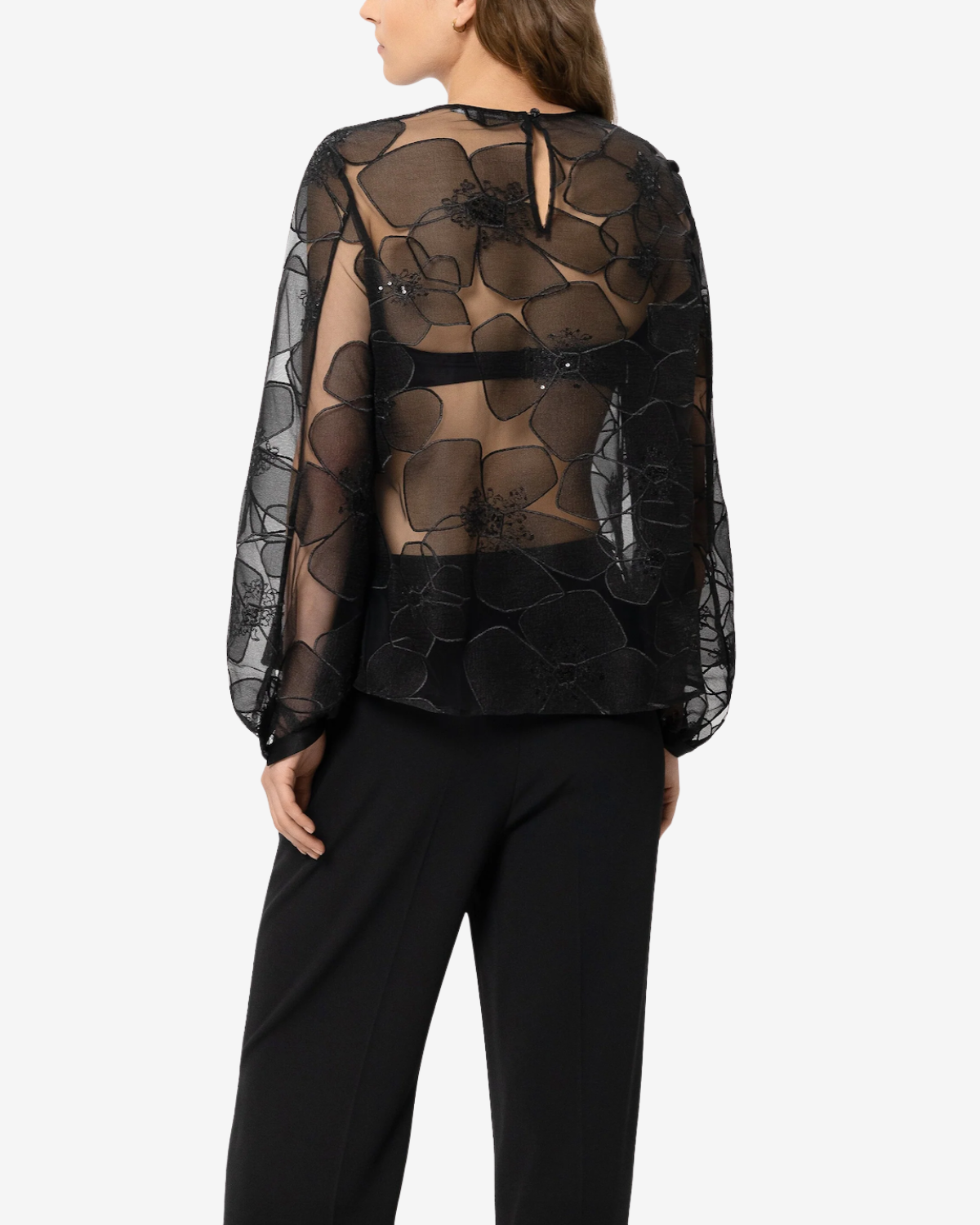Blouse The lace tulle