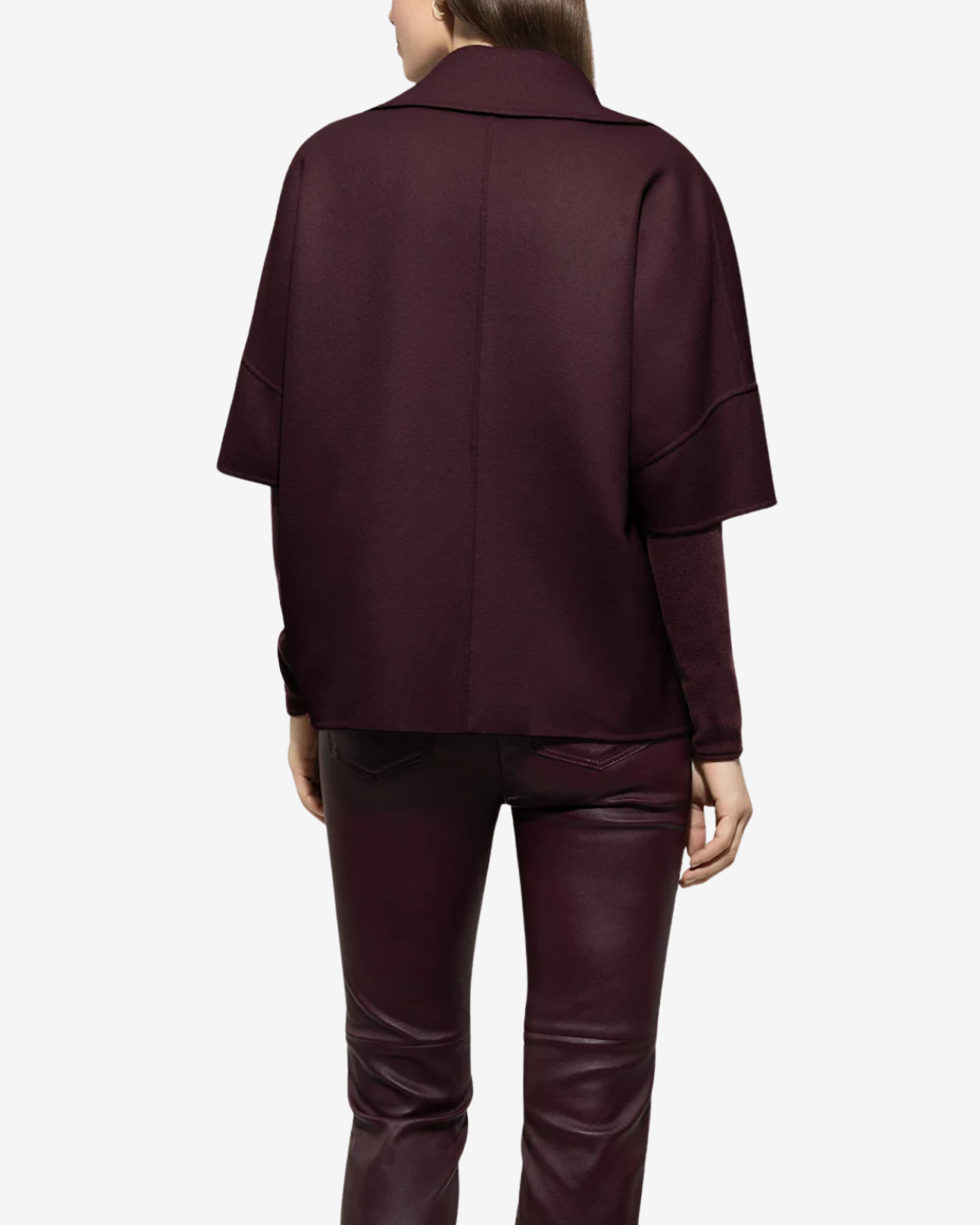 Double-face cape Burgundy