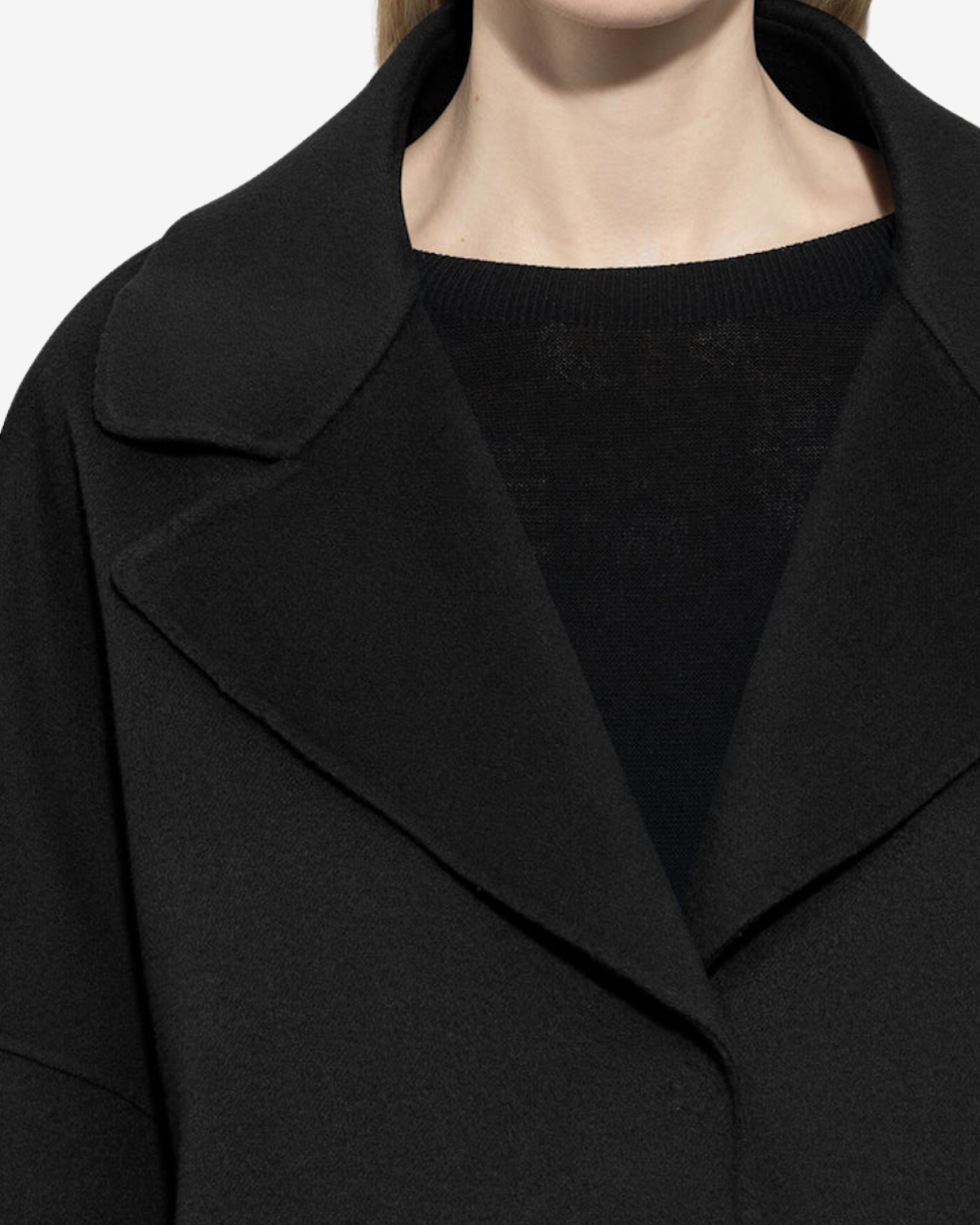 Double-face cape Deep black