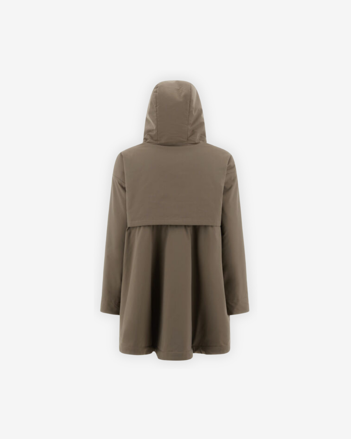 Woman's woven half coat Fondente