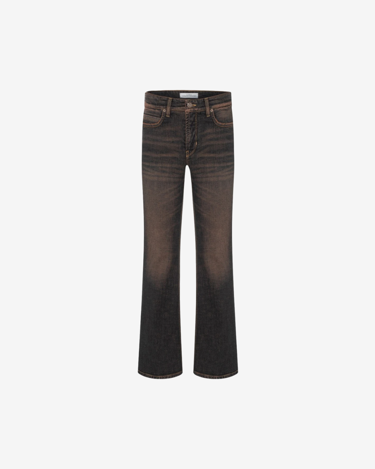 Paris flared Cross brown overdyed