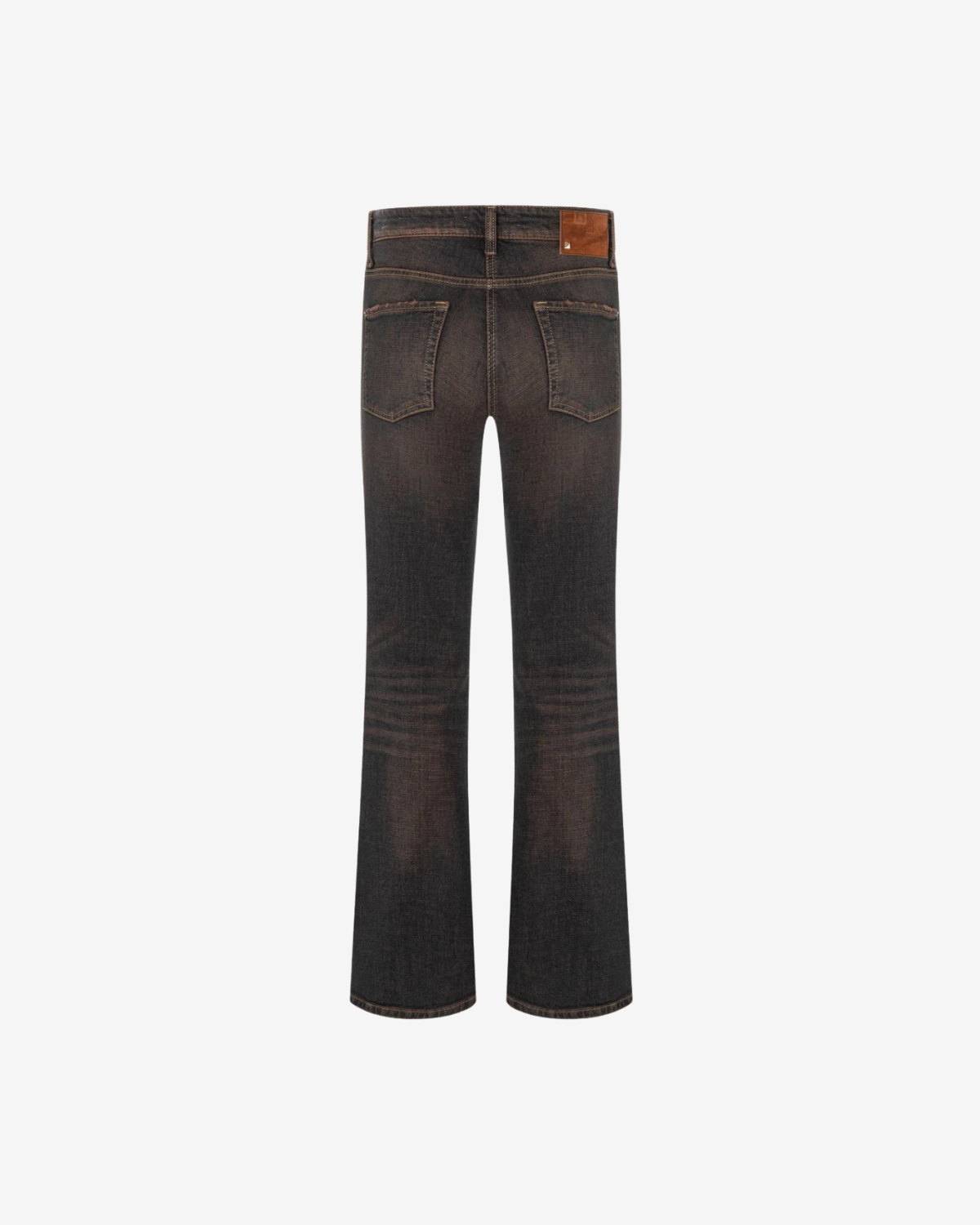 Paris flared Cross brown overdyed