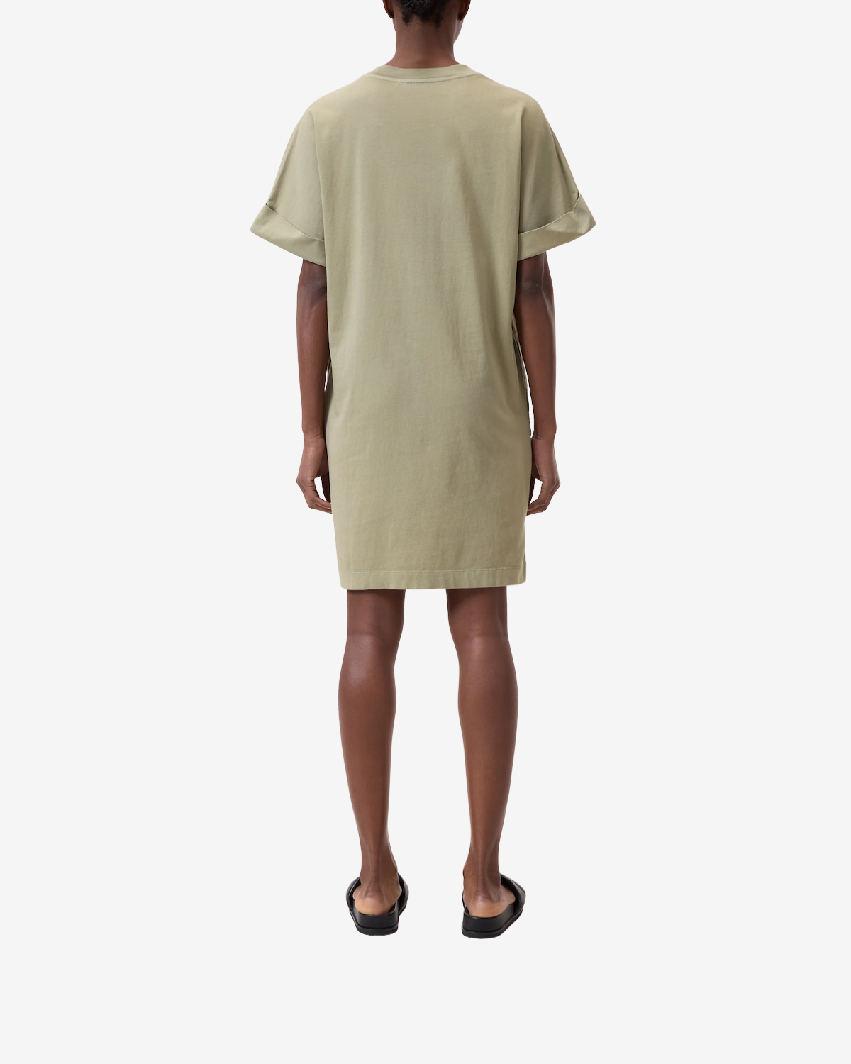 T-shirt dress chino green