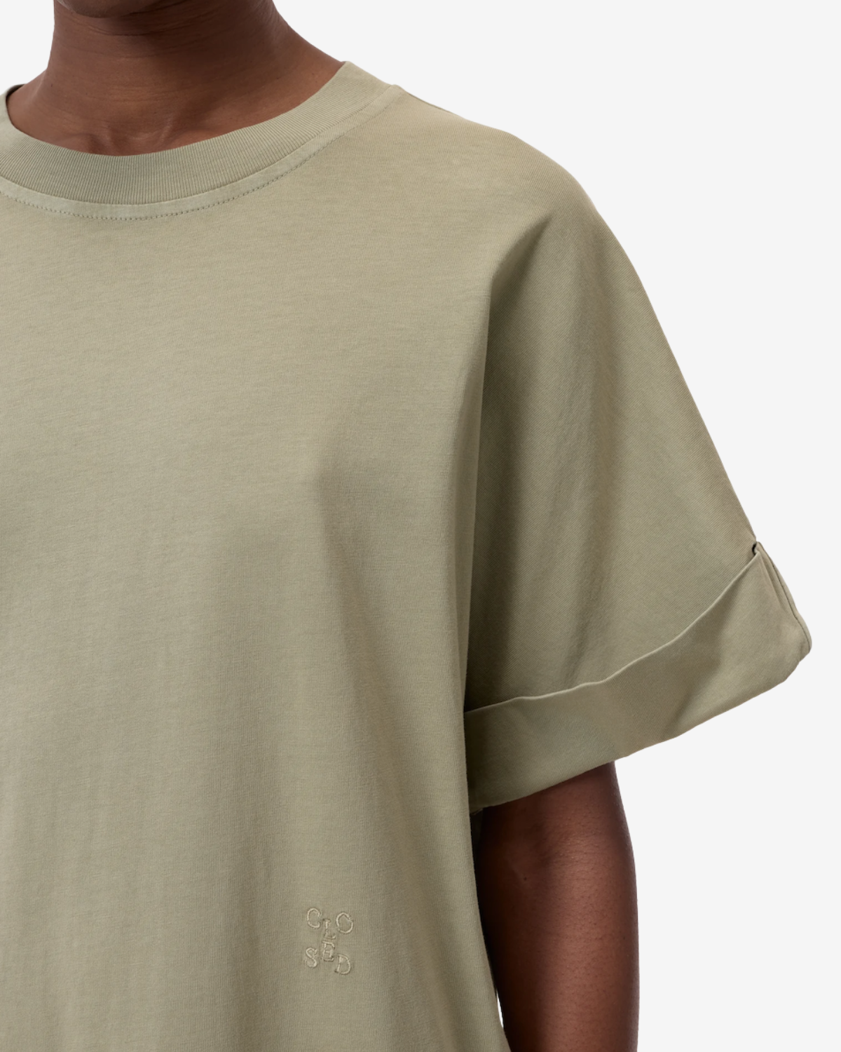 T-shirt dress chino green