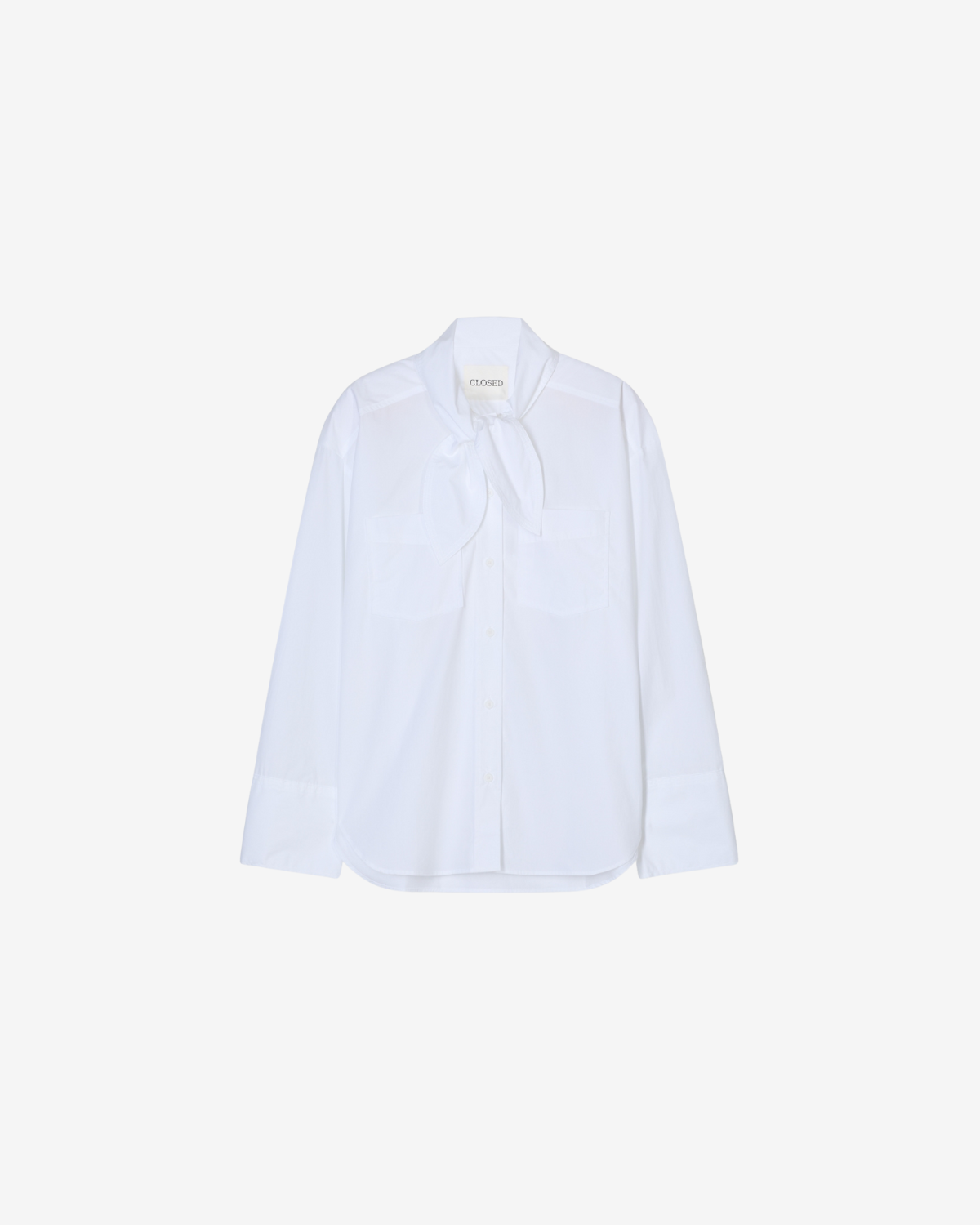 Scarf shirt White