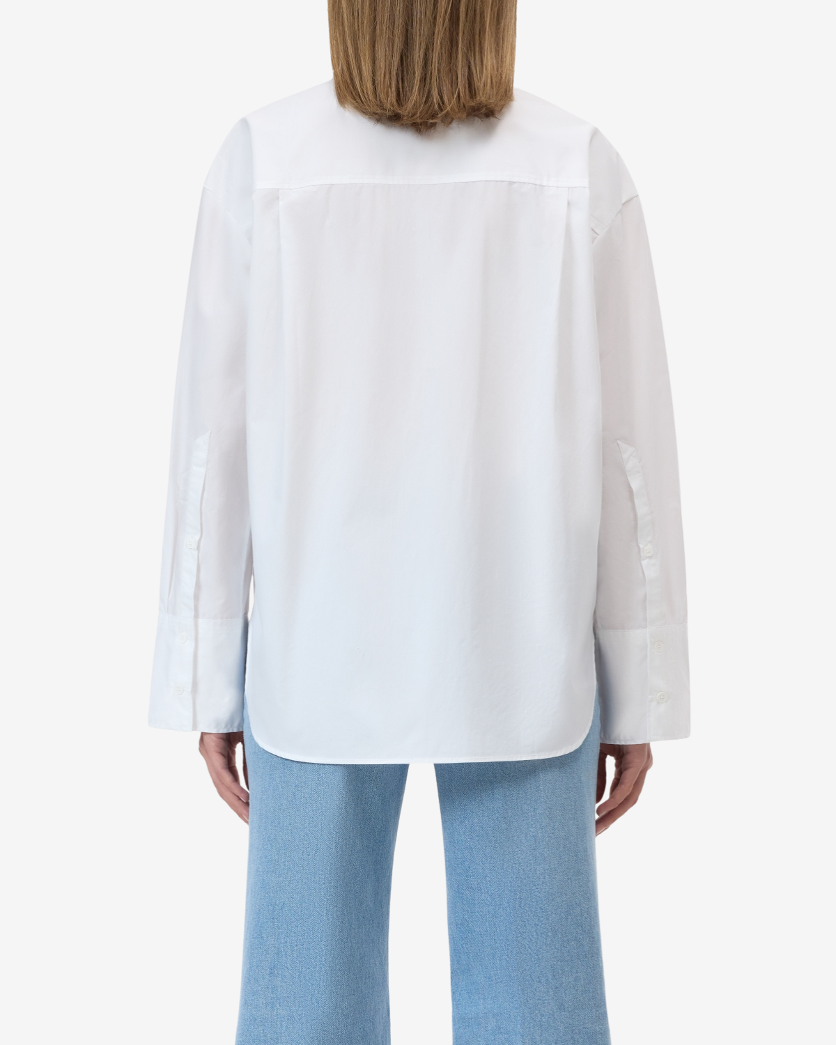 Scarf shirt White