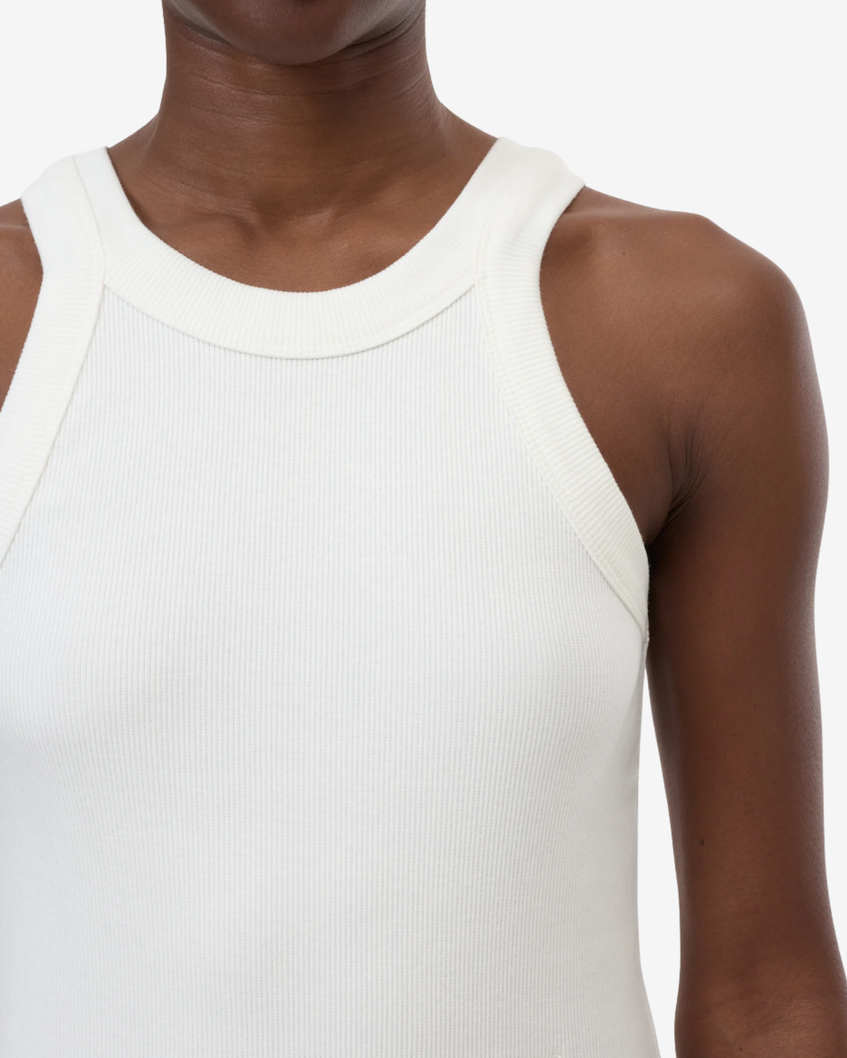 Racer top Ivory