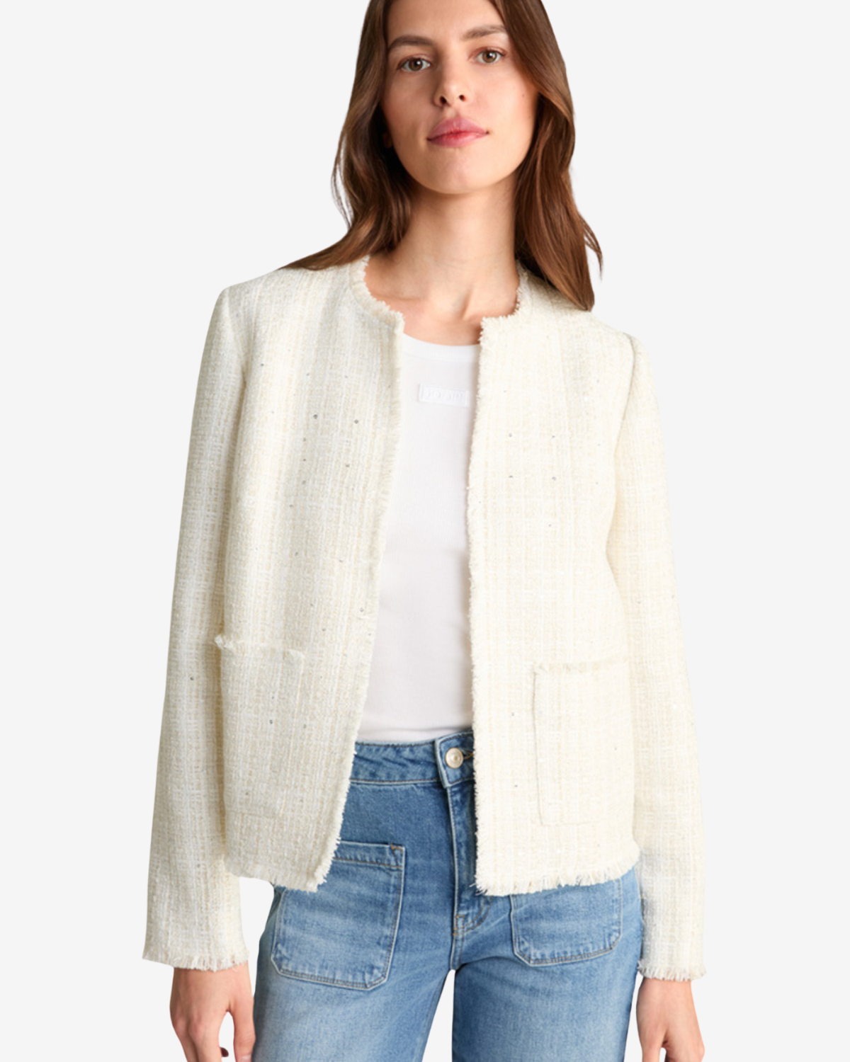 Blazer off-white/gold