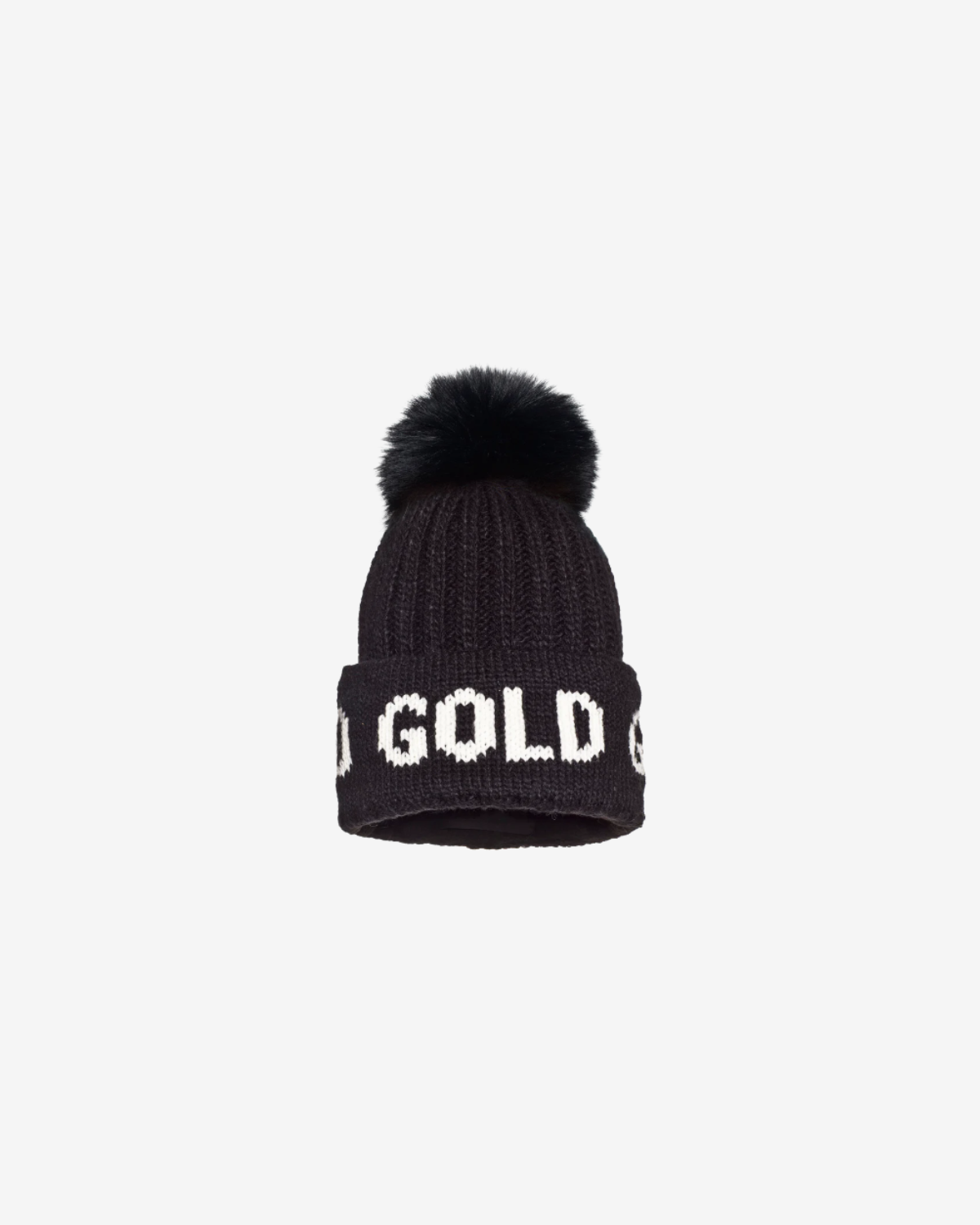 HODD beanie real pom black
