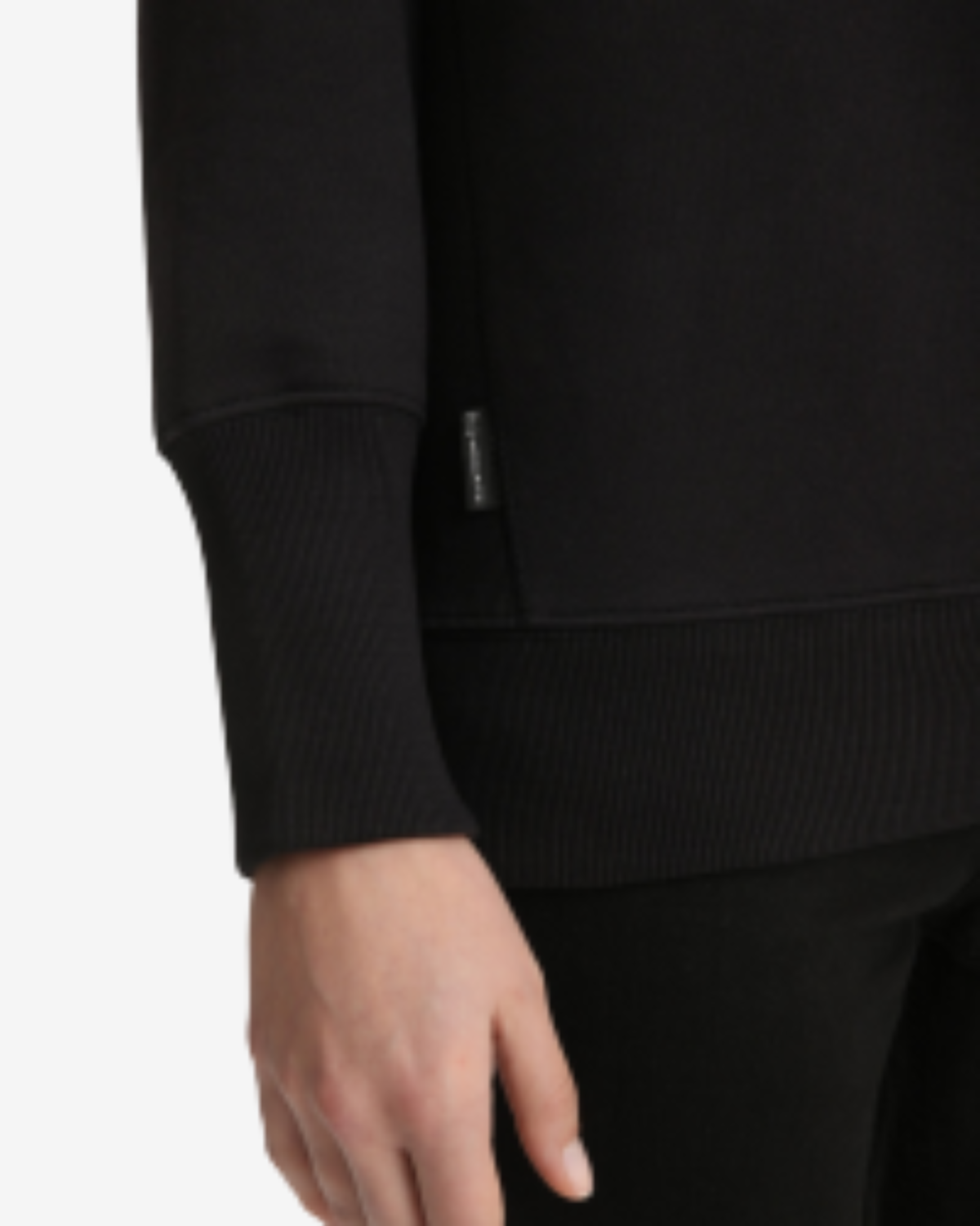 Fleece sweatshirt black