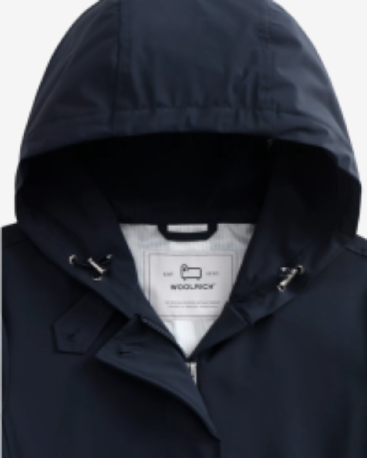 Belted fayette light parka melton blue