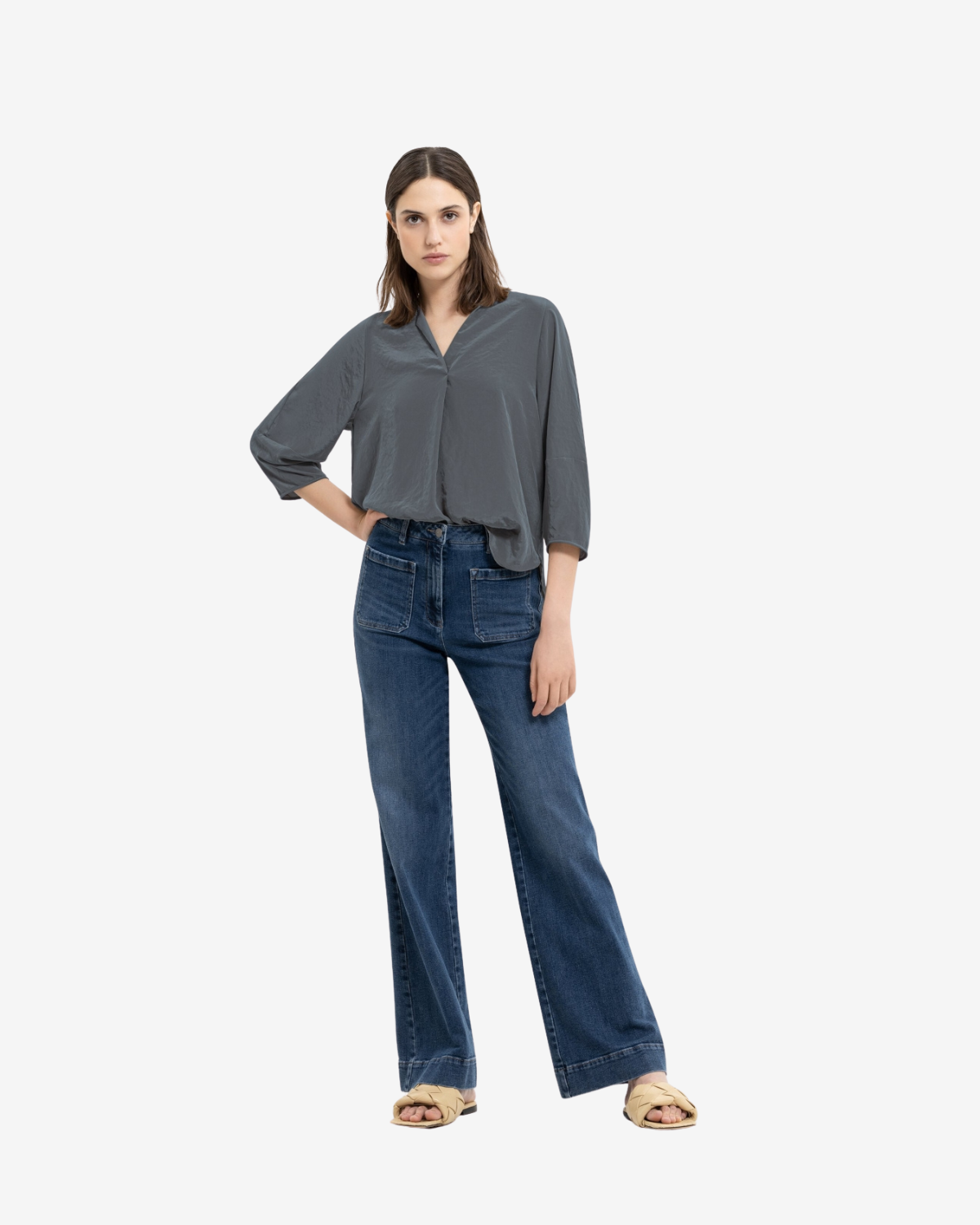 tunika blouse  Bluish grey