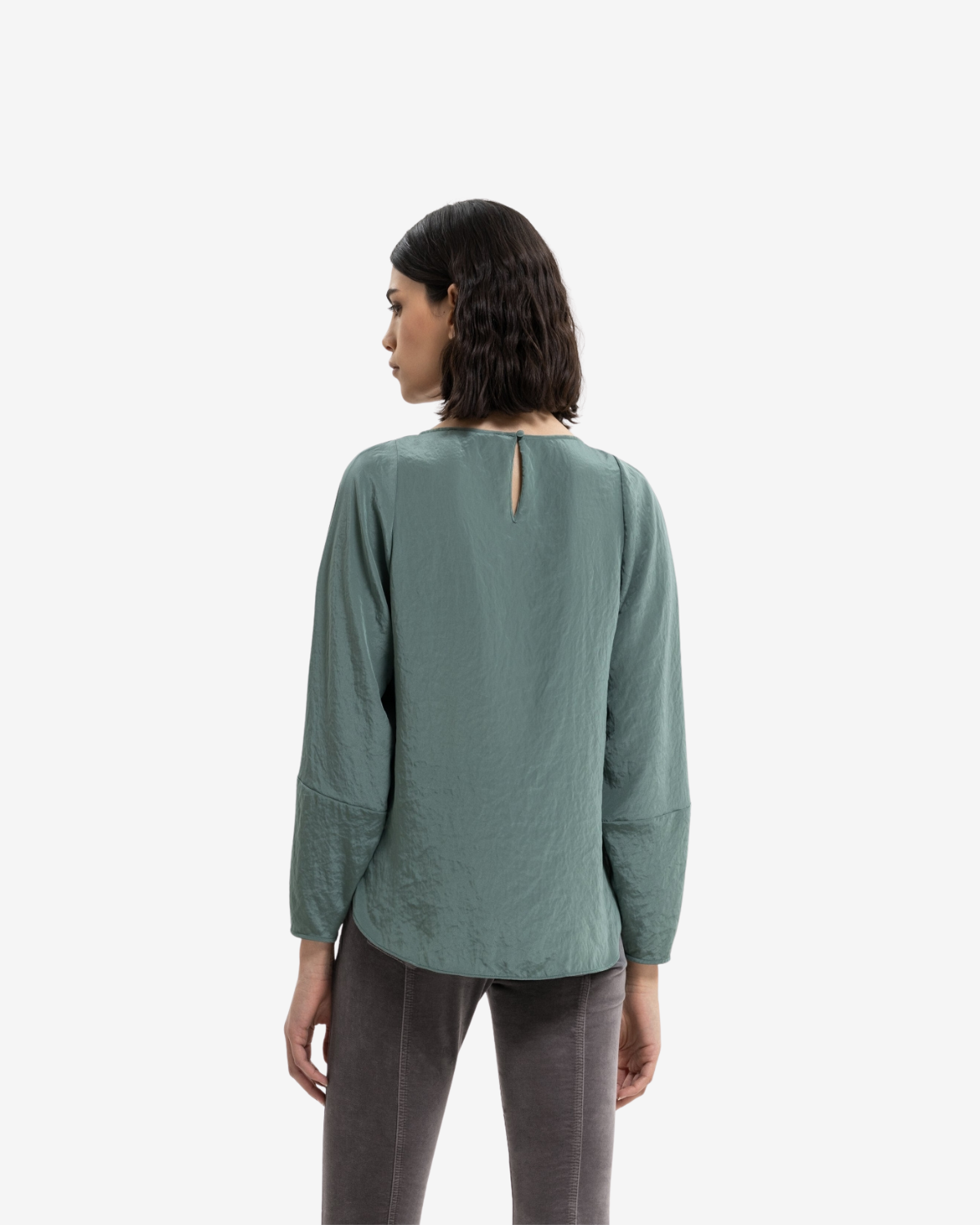 langarmen shirt  smaragd