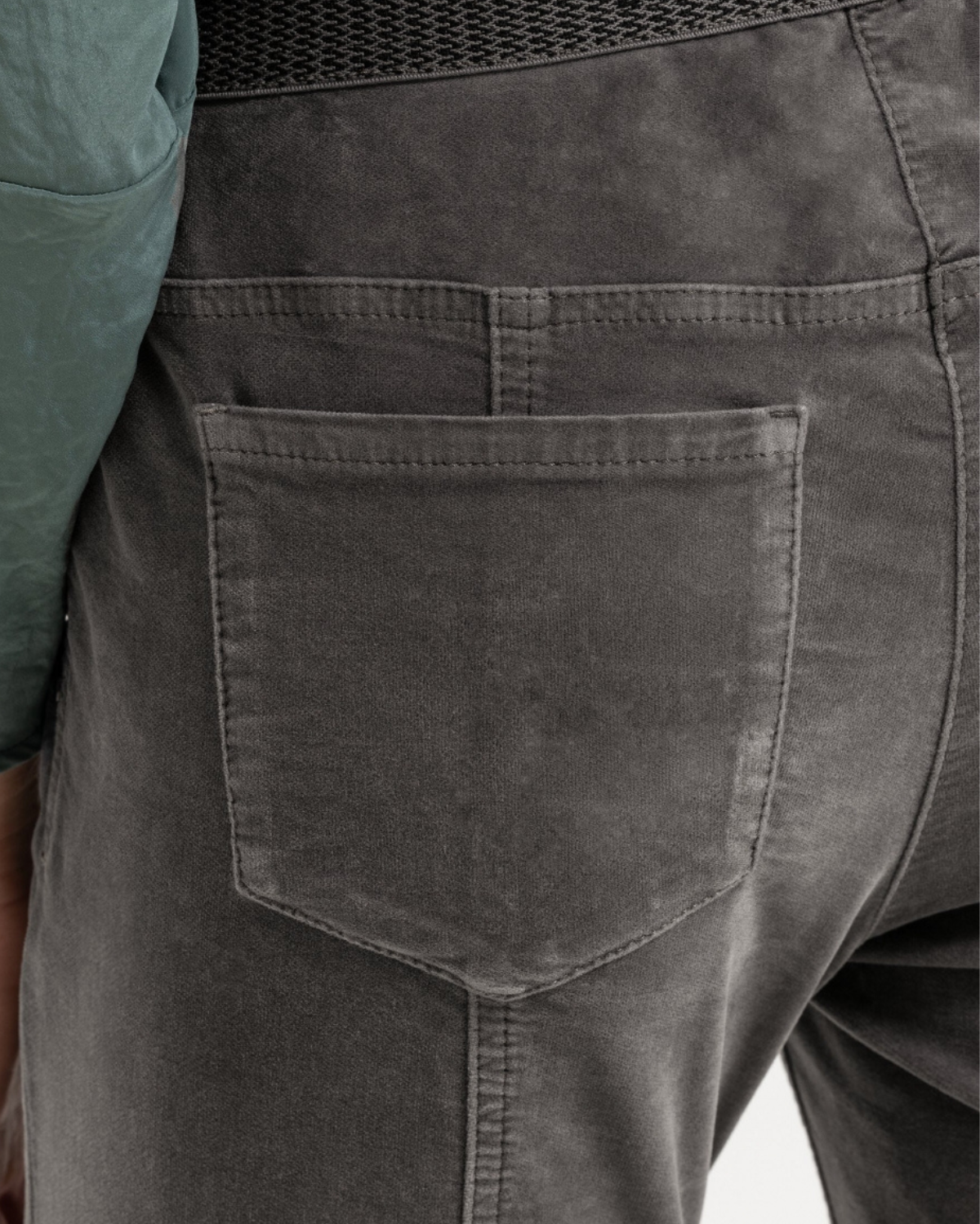 skinny velvet denim  grey taupe