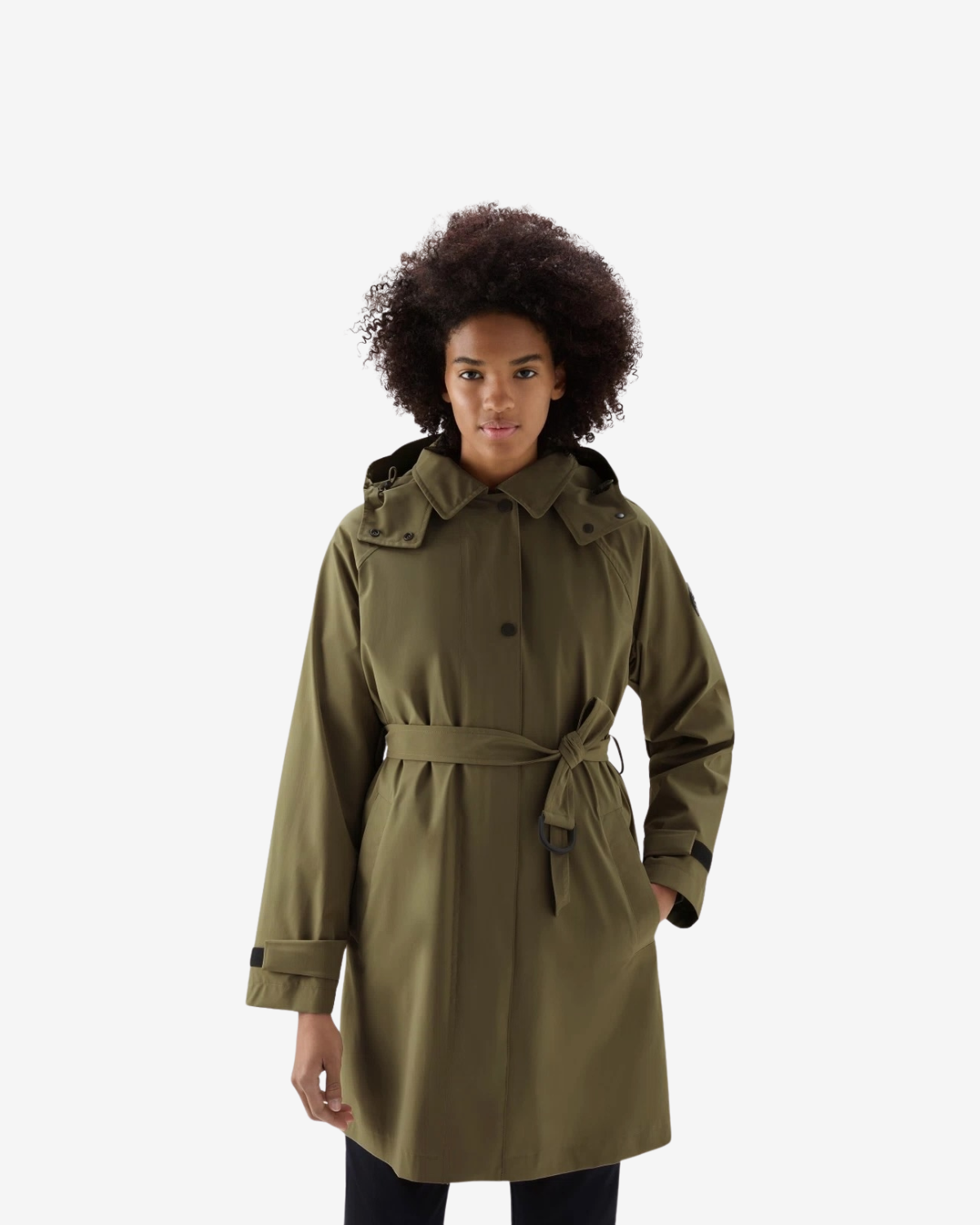 Fayette light coat Dark Green