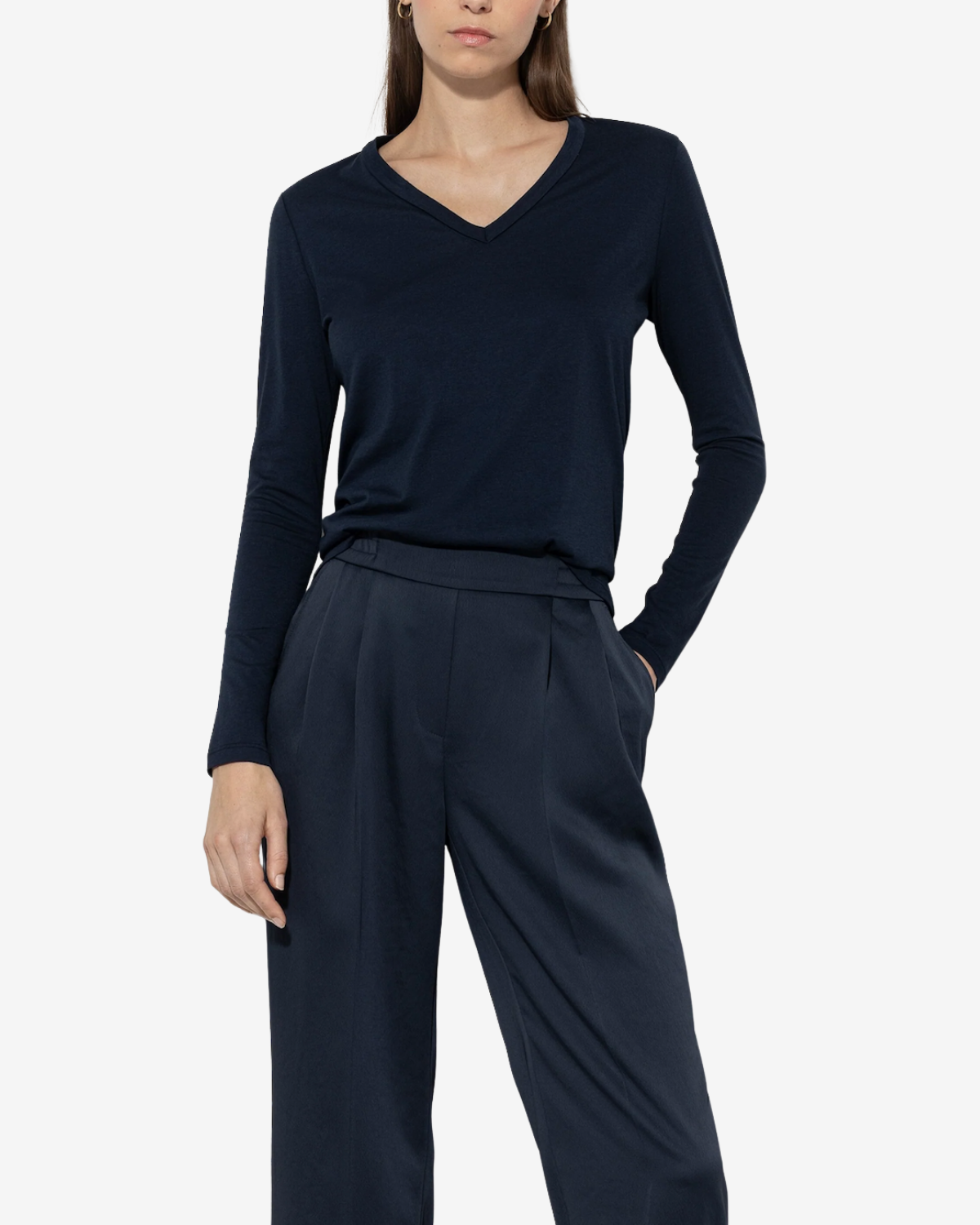 V-Neck  midnight blue