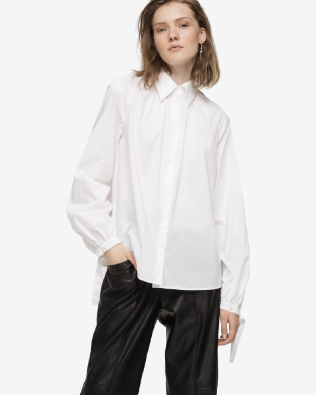 raglan blouse White