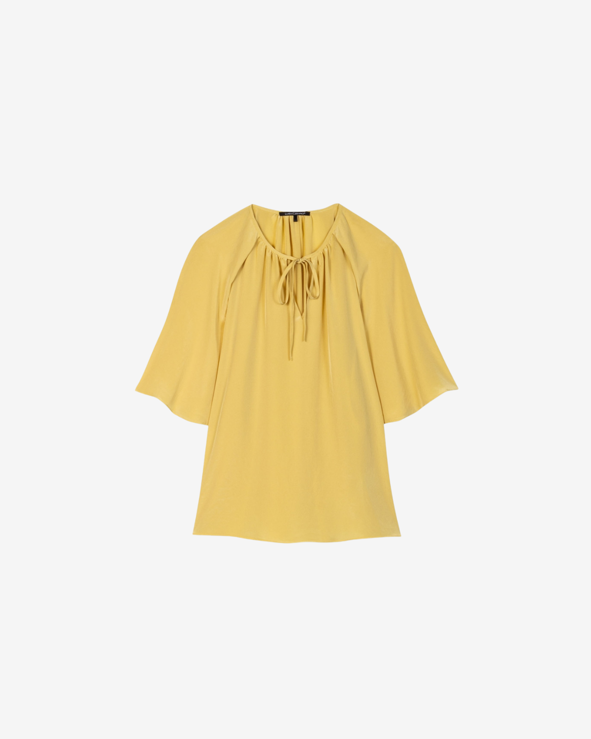 Half sleeve shirt Sun yellow