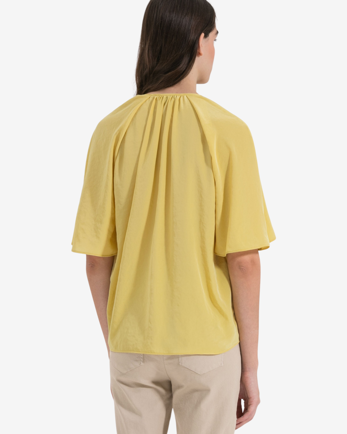 Half sleeve shirt Sun yellow