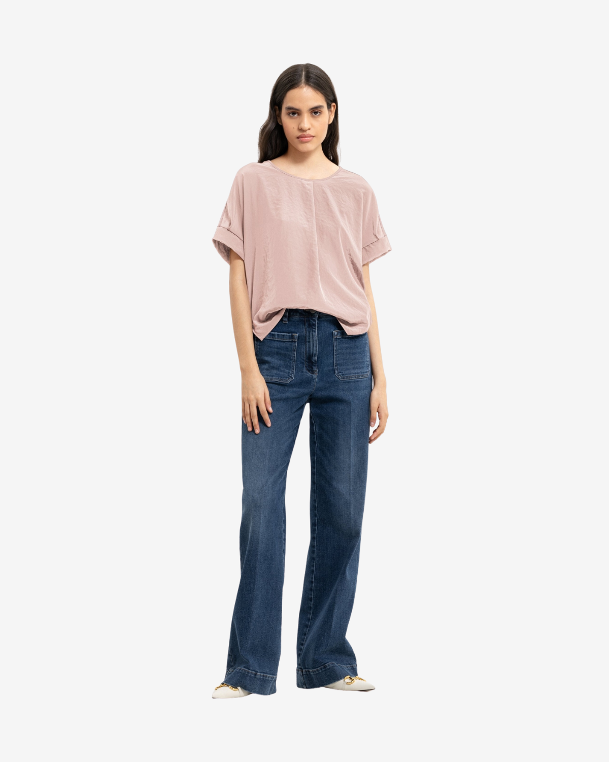 blouse shirt soft mauve
