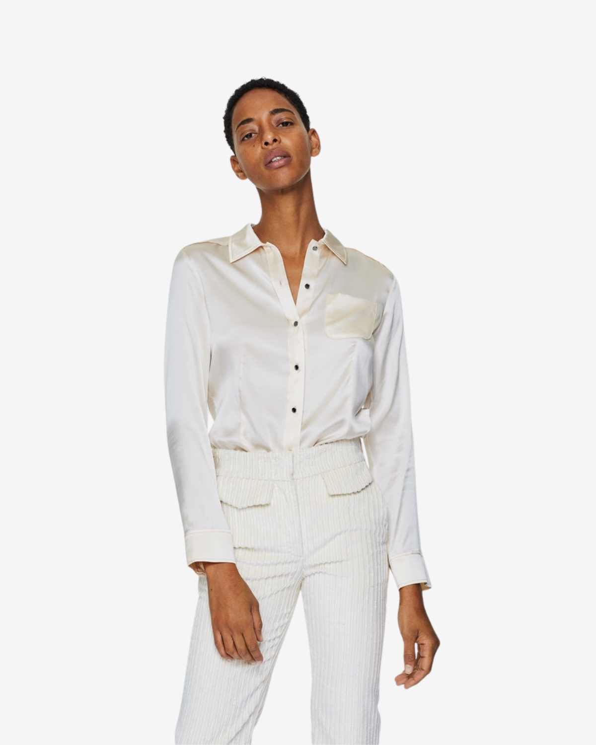 SHIMMERING SHINE blouse camellia white