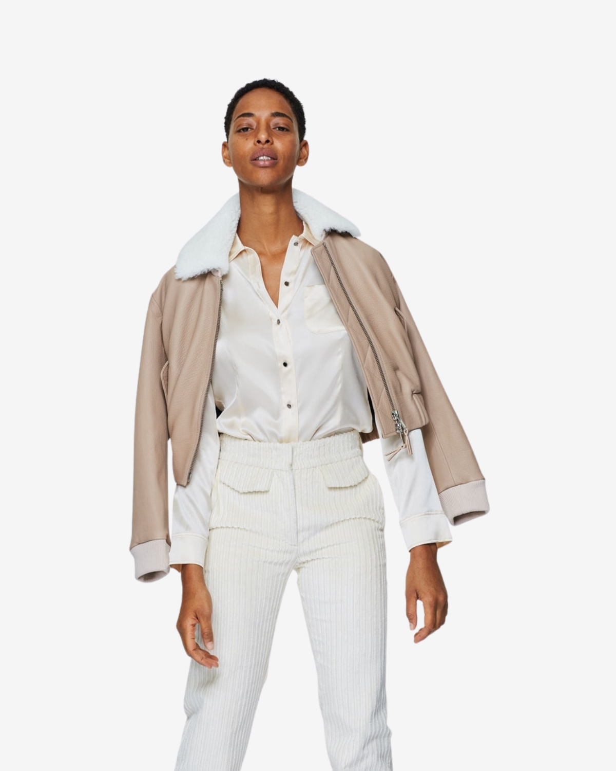 SHIMMERING SHINE blouse camellia white
