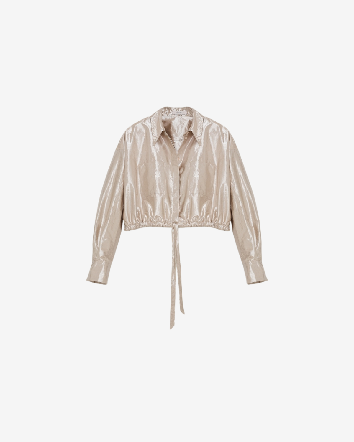 SHIMMERING EASE blouse shiny white