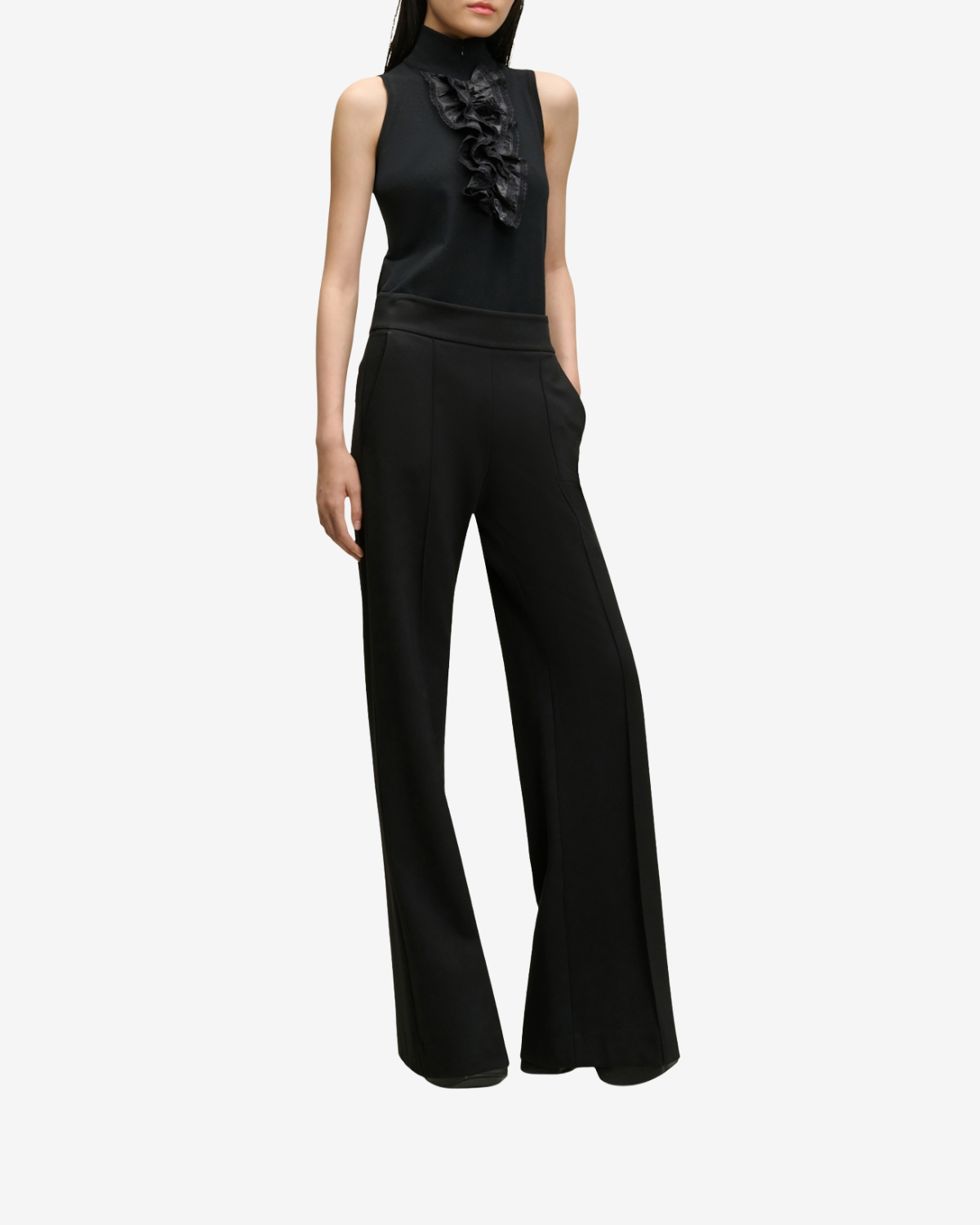 Emotional essence pants Pure black