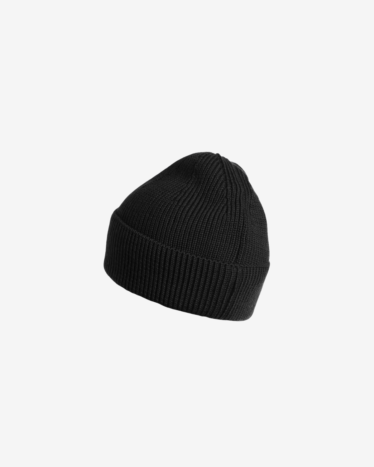 plain beanie  black