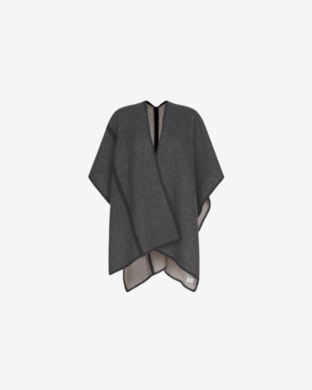 Poncho Dark steel