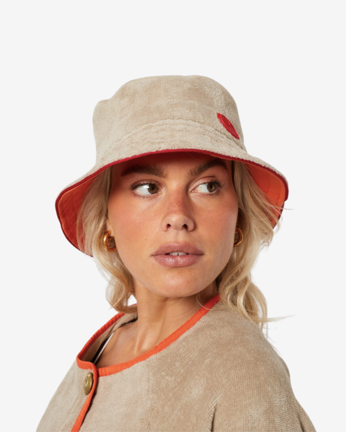 Bucket hat Sand/ Brick