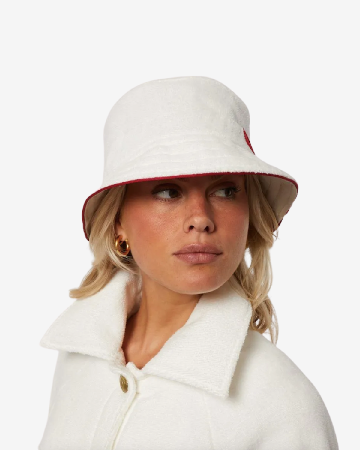 Bucket hat white sand