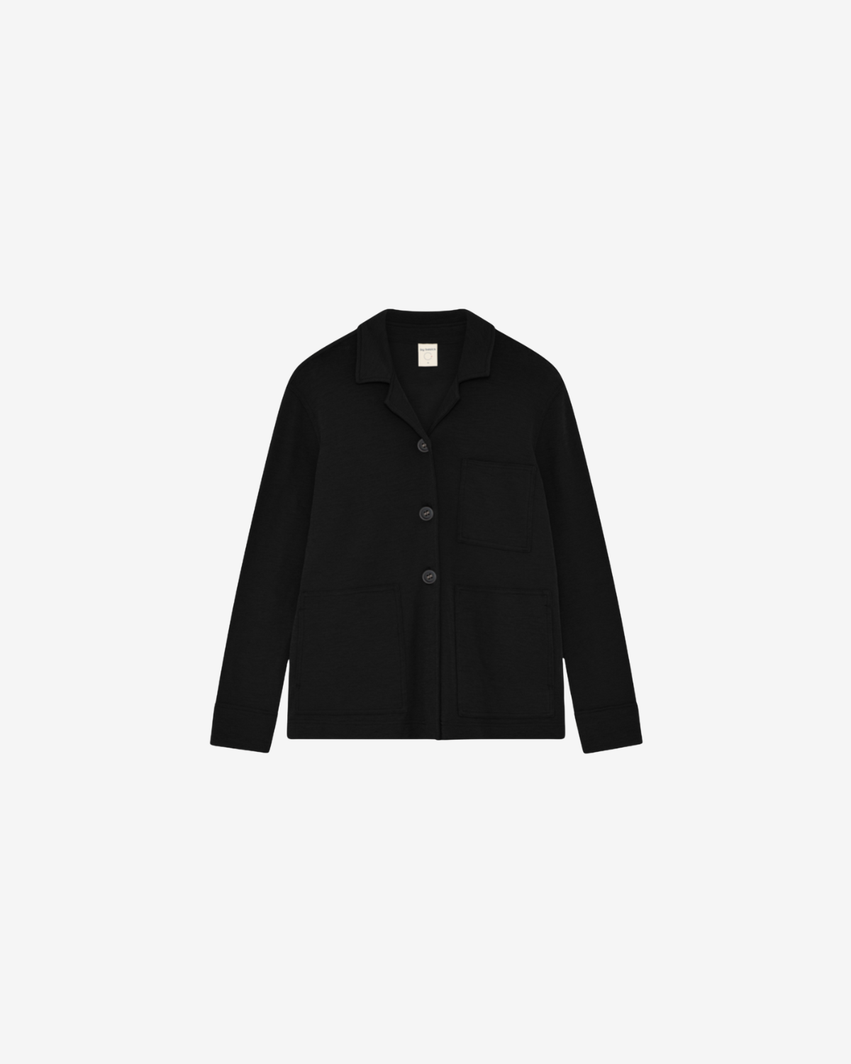 Jacket W open collar black