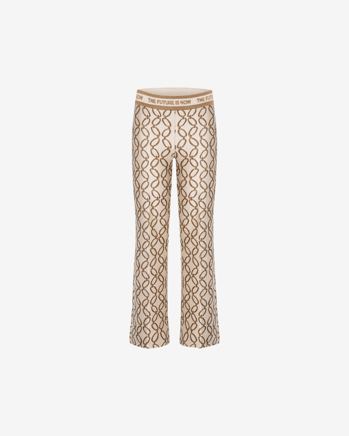 Faith golden lurex chain in car