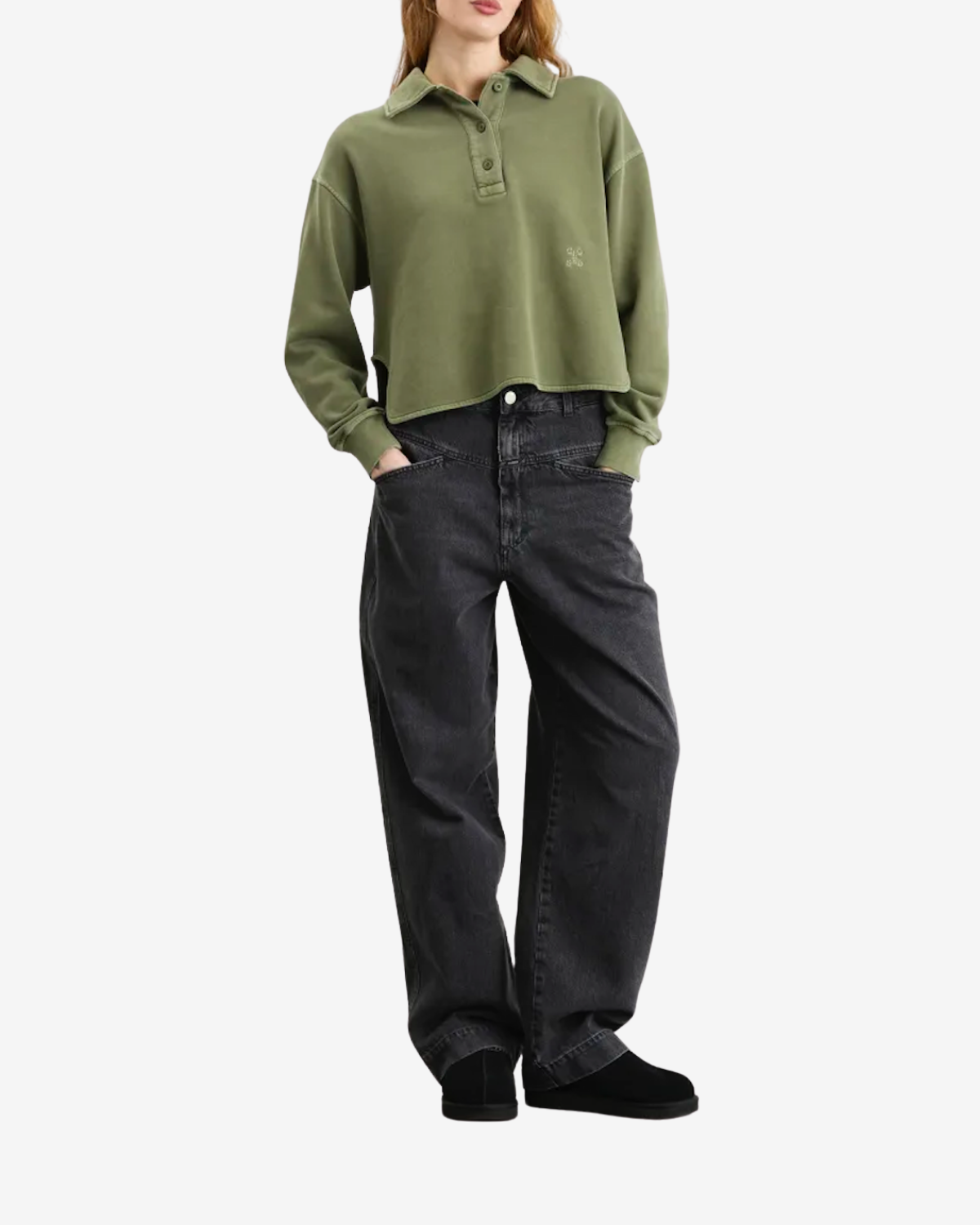 Rugby shirt army green