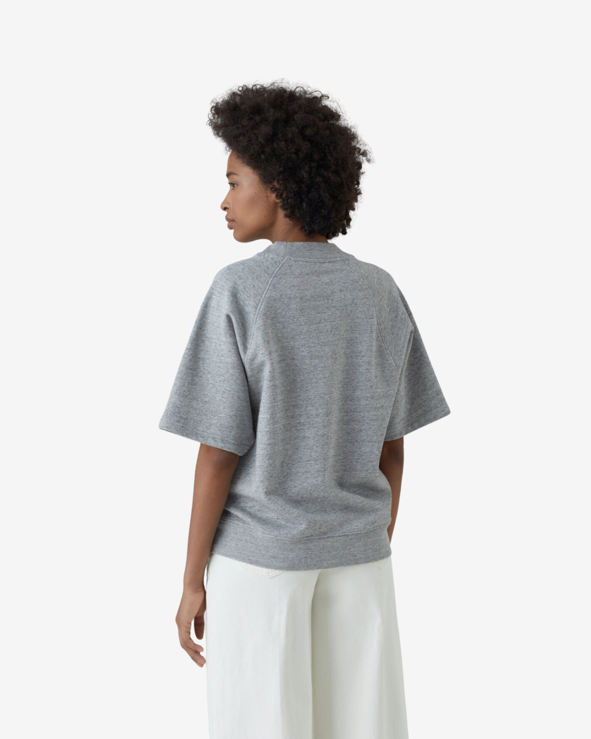 Raglan short sleeve shirt Light grey