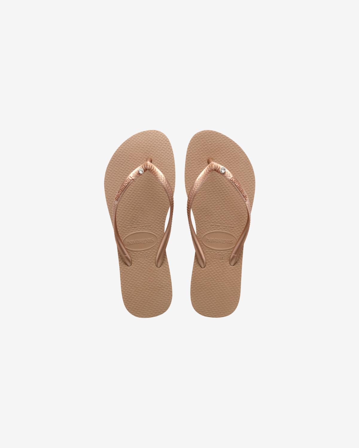 Slim crystal Rose gold