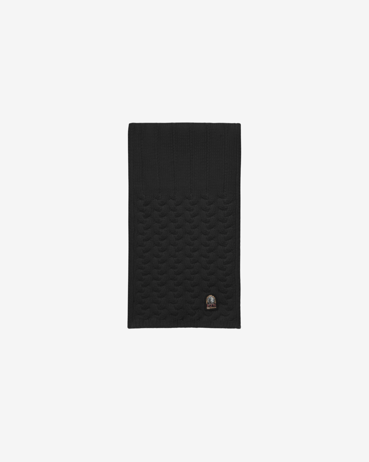 TRICOT KNITTED SCARF black