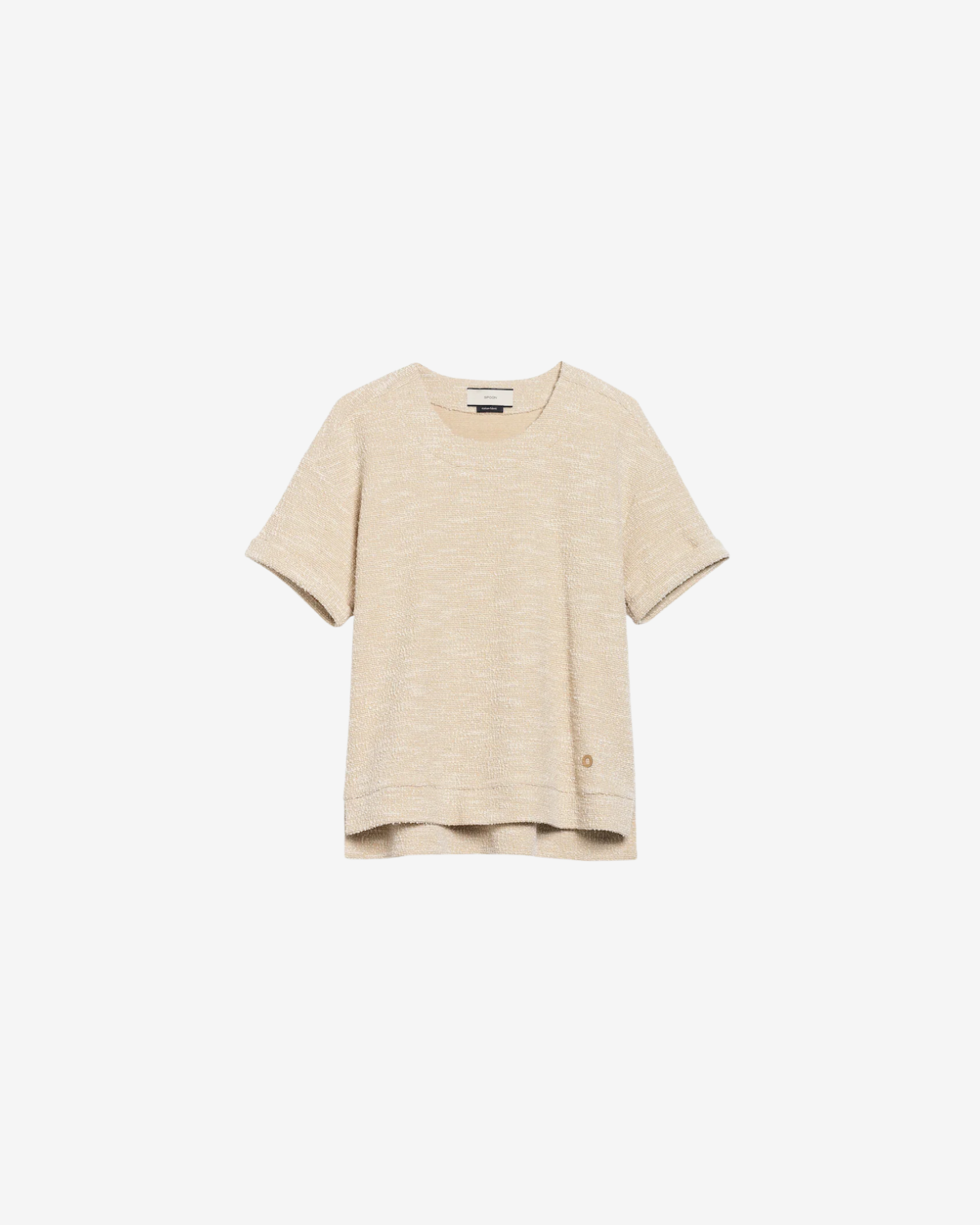 Sweater with contrast details Cream Beige