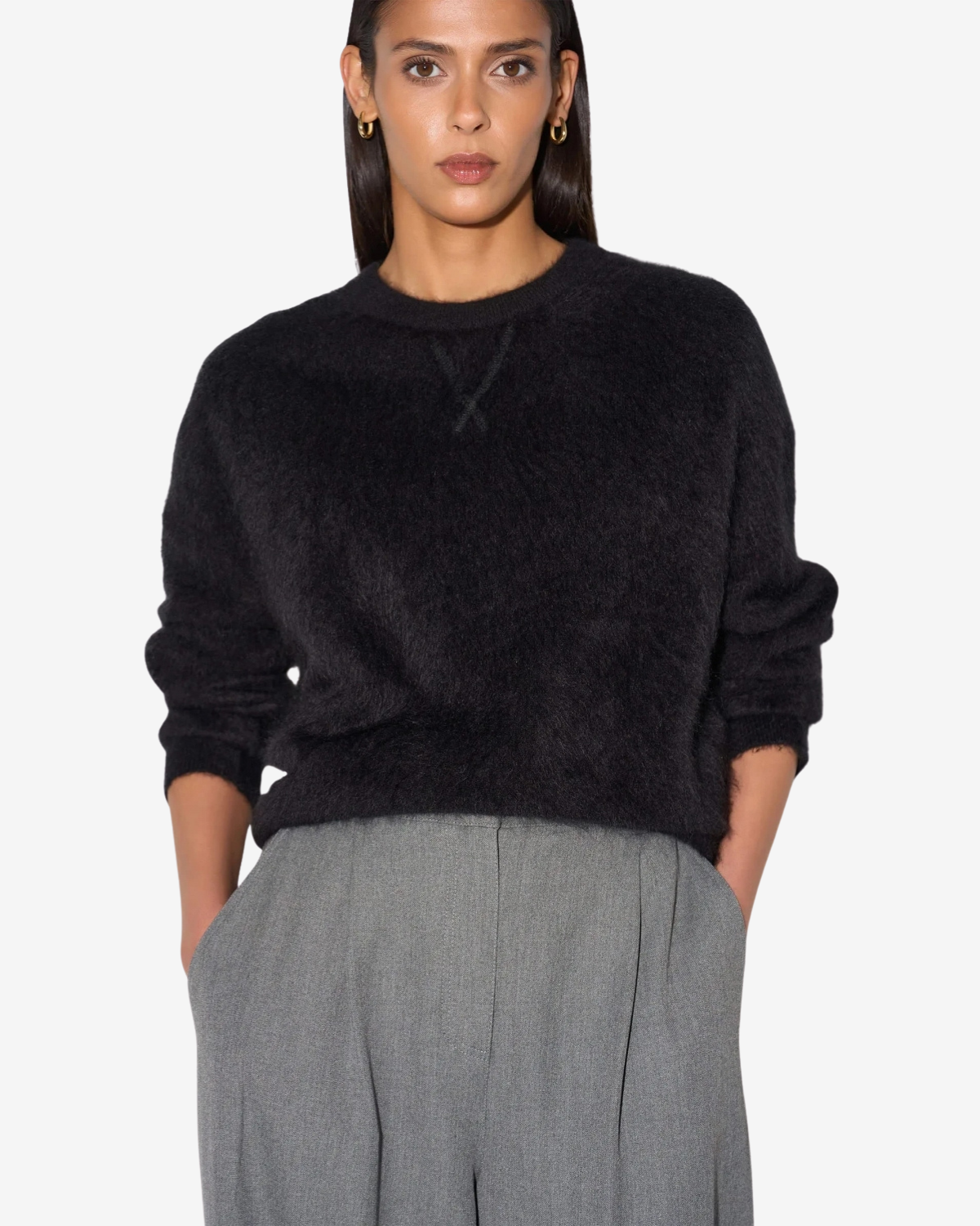 Lewis Cashmere Trui Zwart