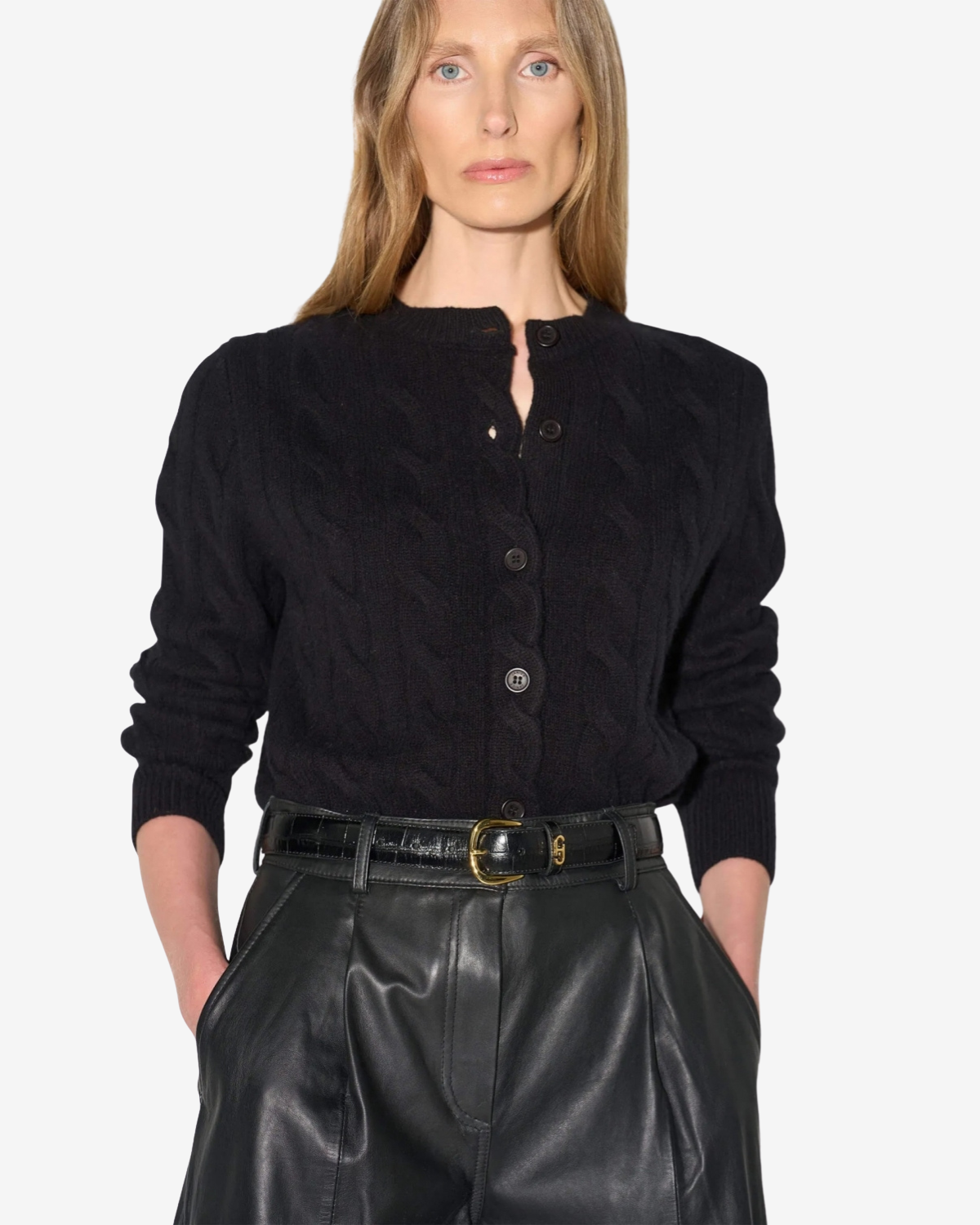 Claude Cashmere Vest Zwart