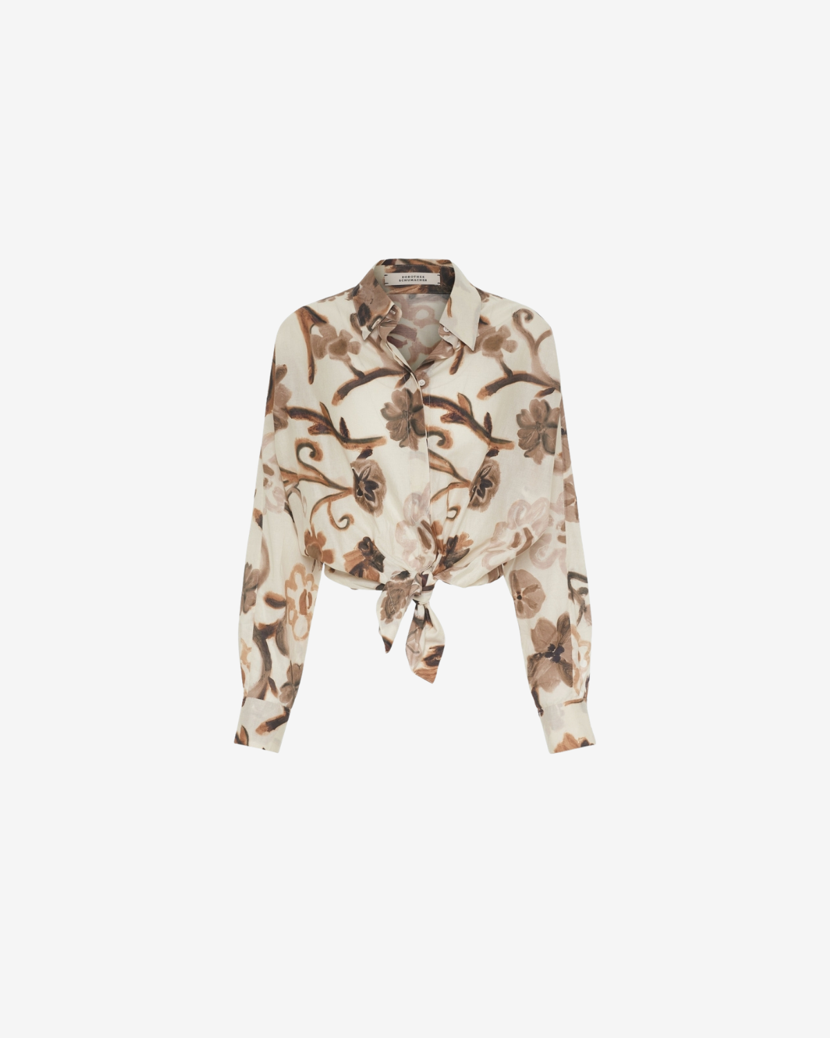Summer touch blouse Brown flowers